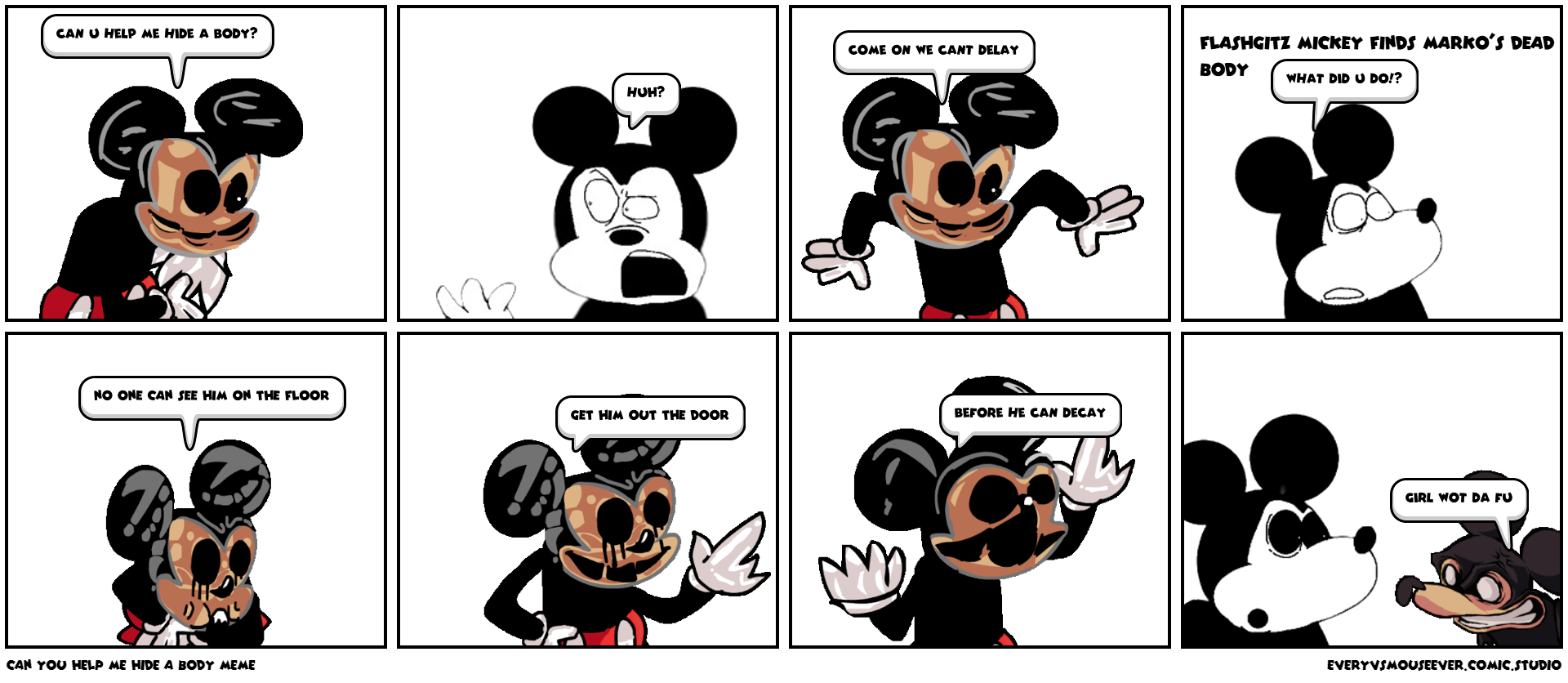 can you help me hide a body meme Comic Studio