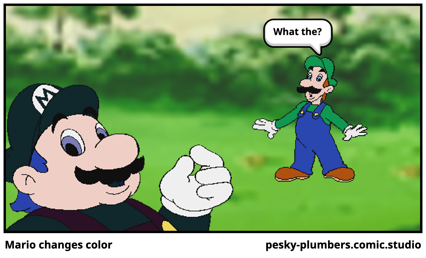 Mario changes color Comic Studio