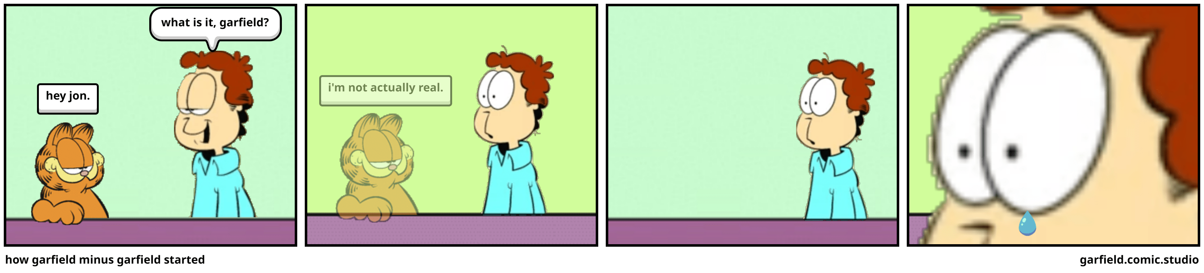 how garfield minus garfield started Comic Studio