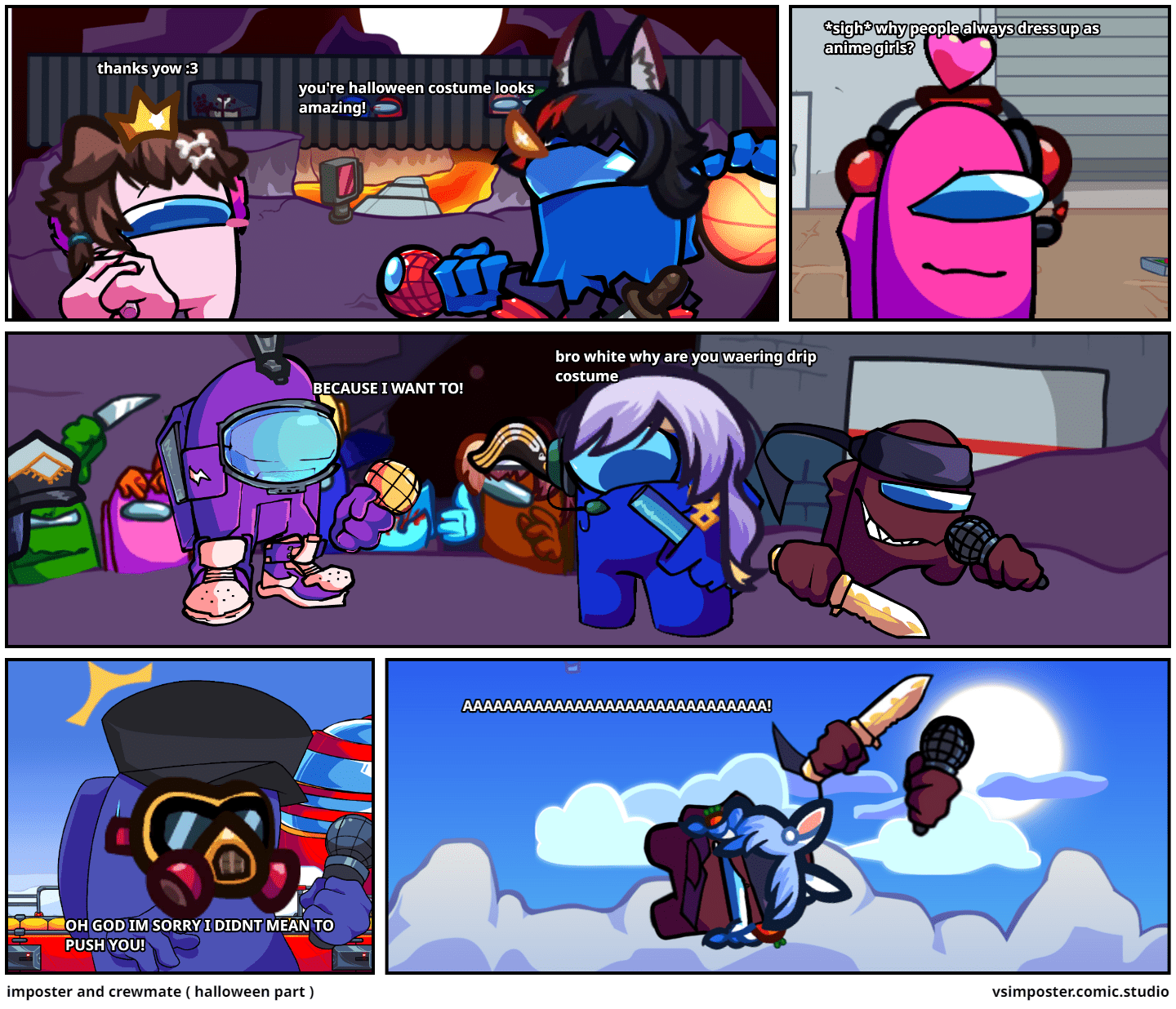 imposter and crewmate Comic Studio