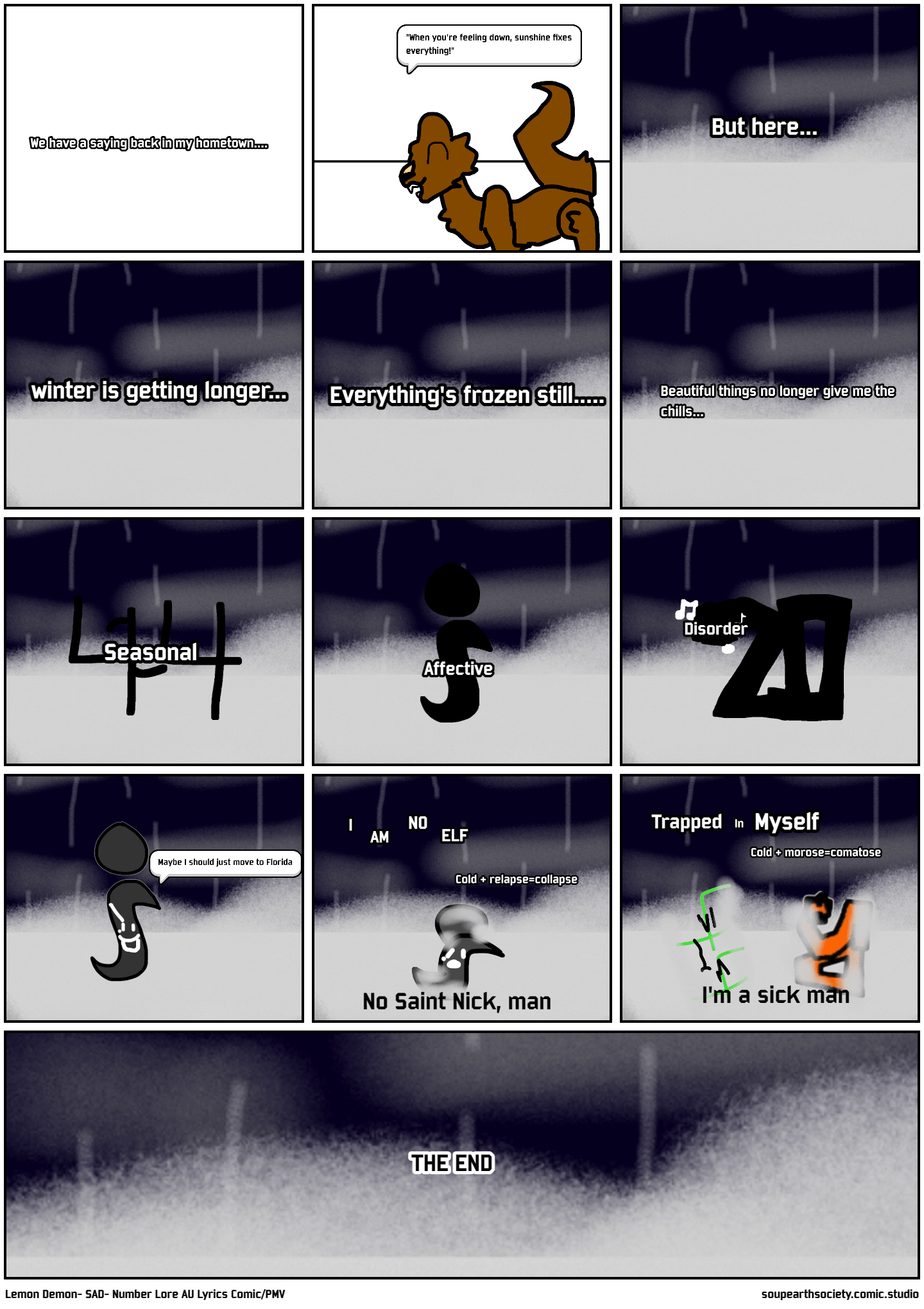 Lemon Demon SAD Number Lore AU Lyrics Comic/PMV Comic Studio