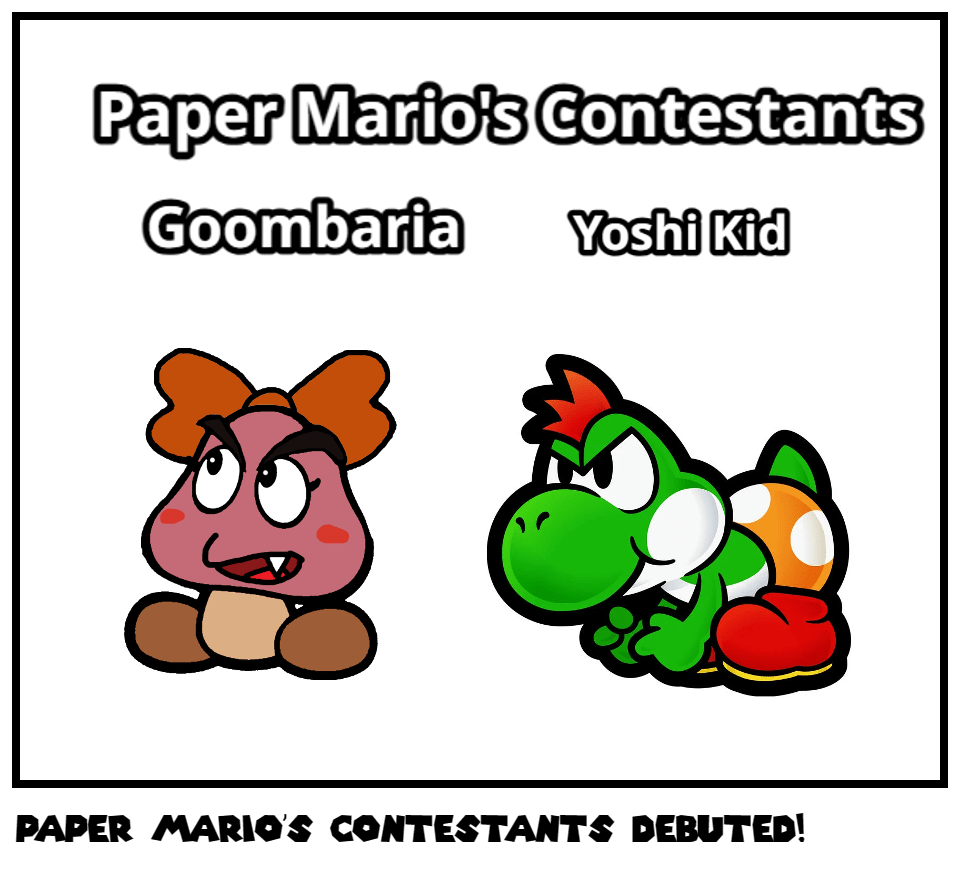 Paper Mario's Contestants Debuted! Comic Studio