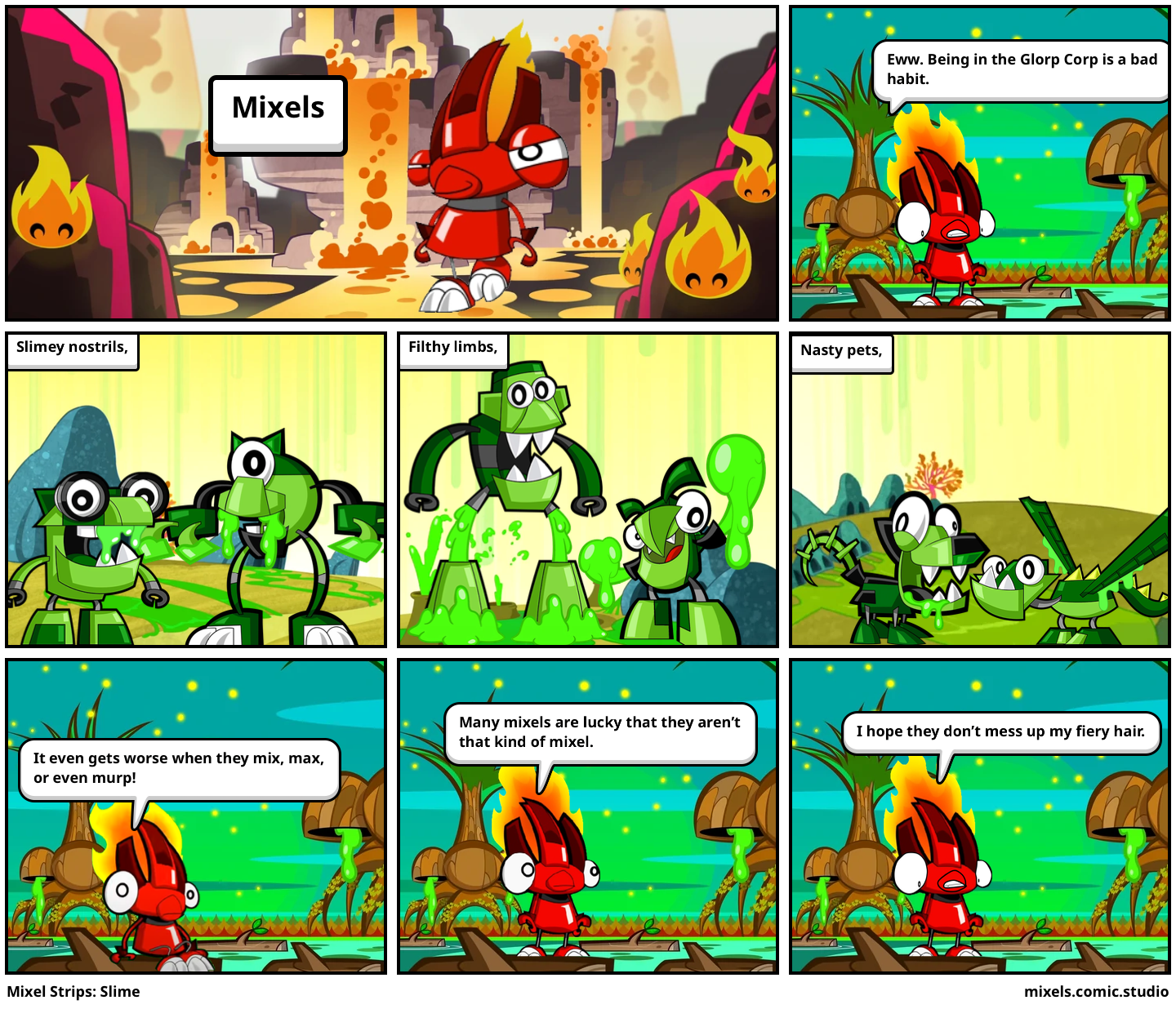 Mixel Strips Slime Comic Studio