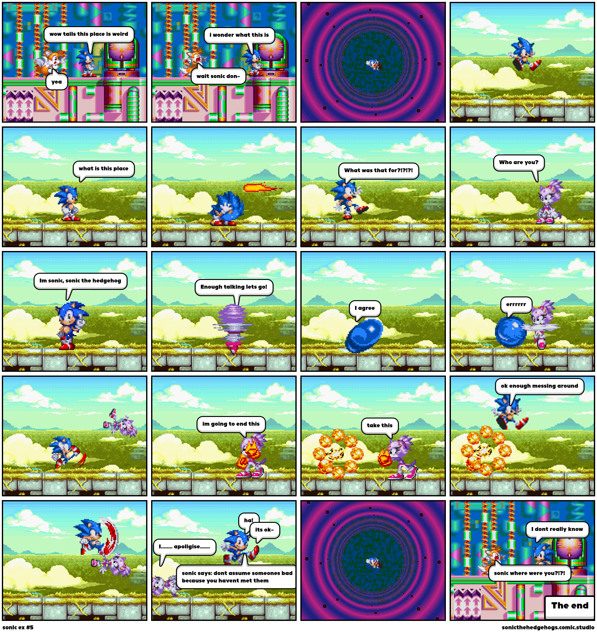 sonic ex 5 Comic Studio