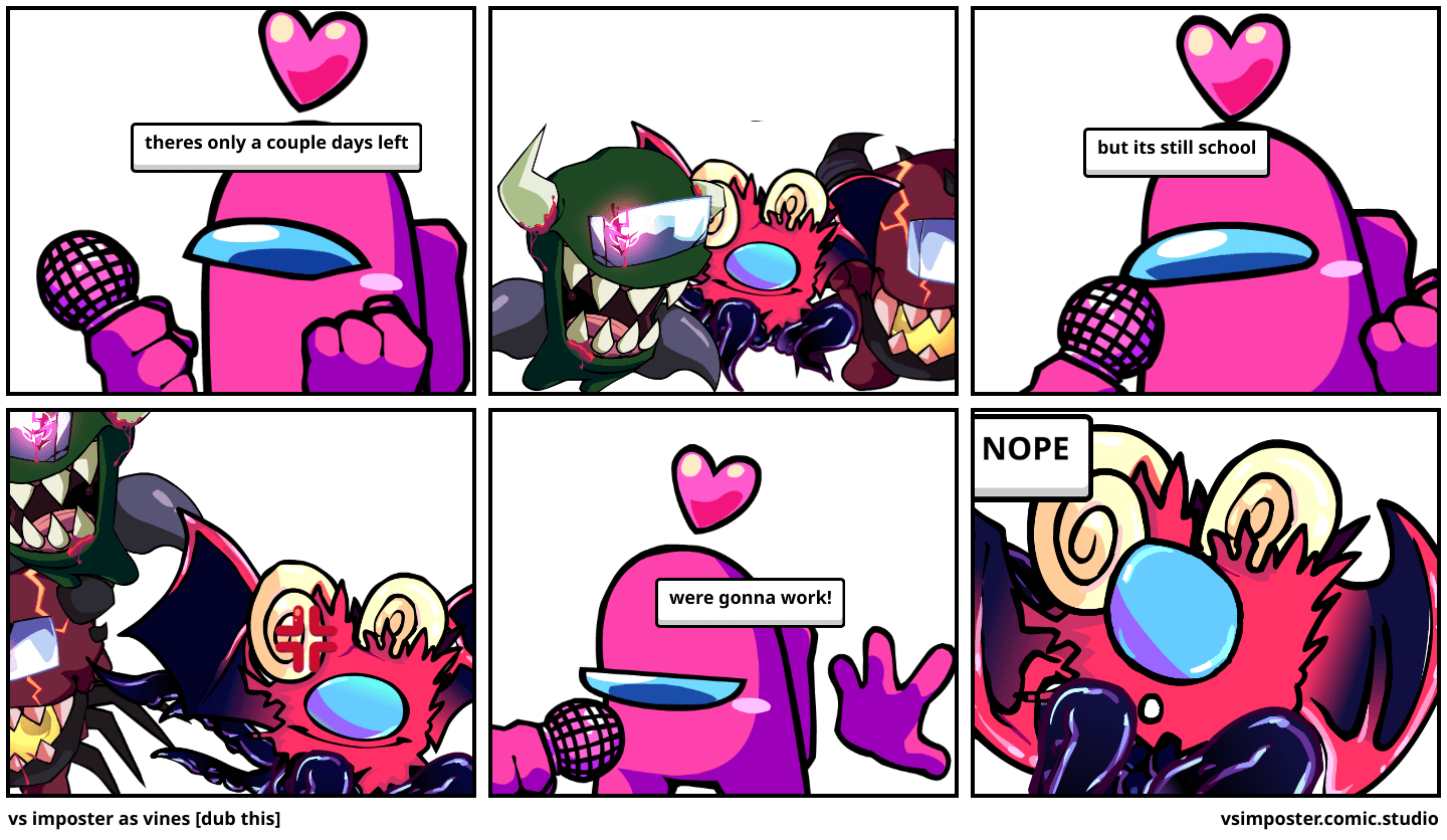 vs imposter as vines [dub this] Comic Studio