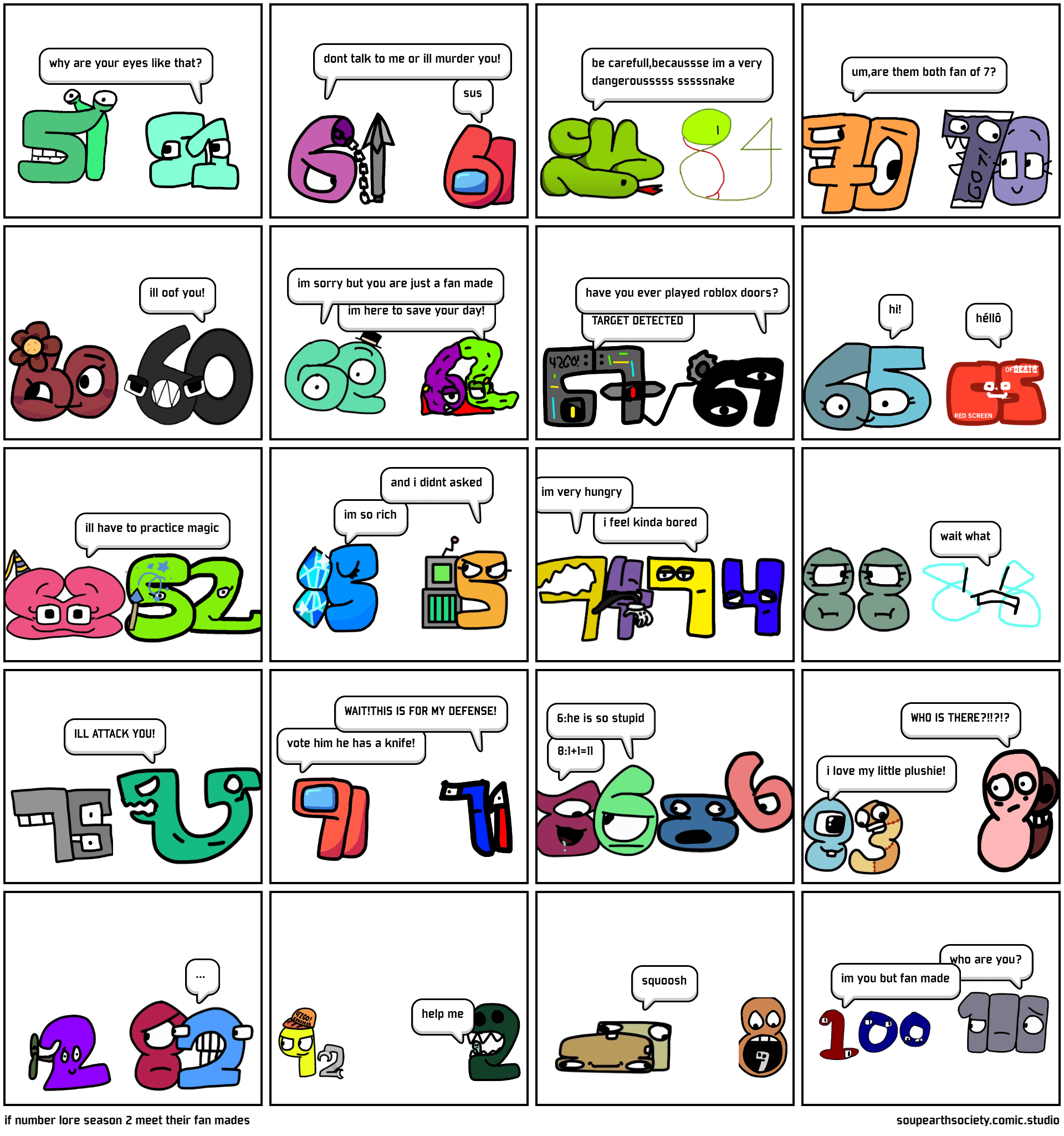 if number lore season 2 meet their fan mades Comic Studio