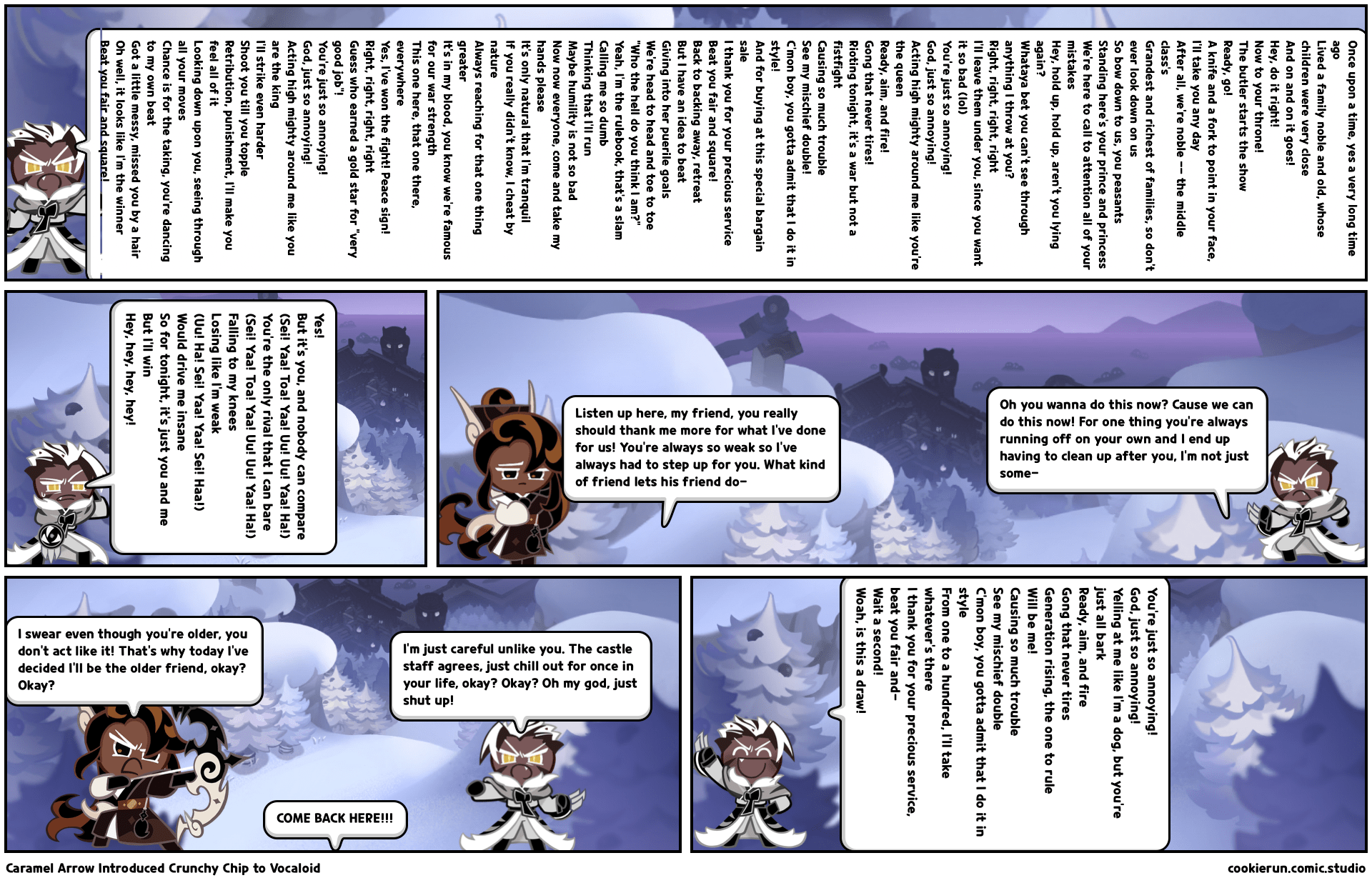 Caramel Arrow Introduced Crunchy Chip to Vocaloid Comic Studio