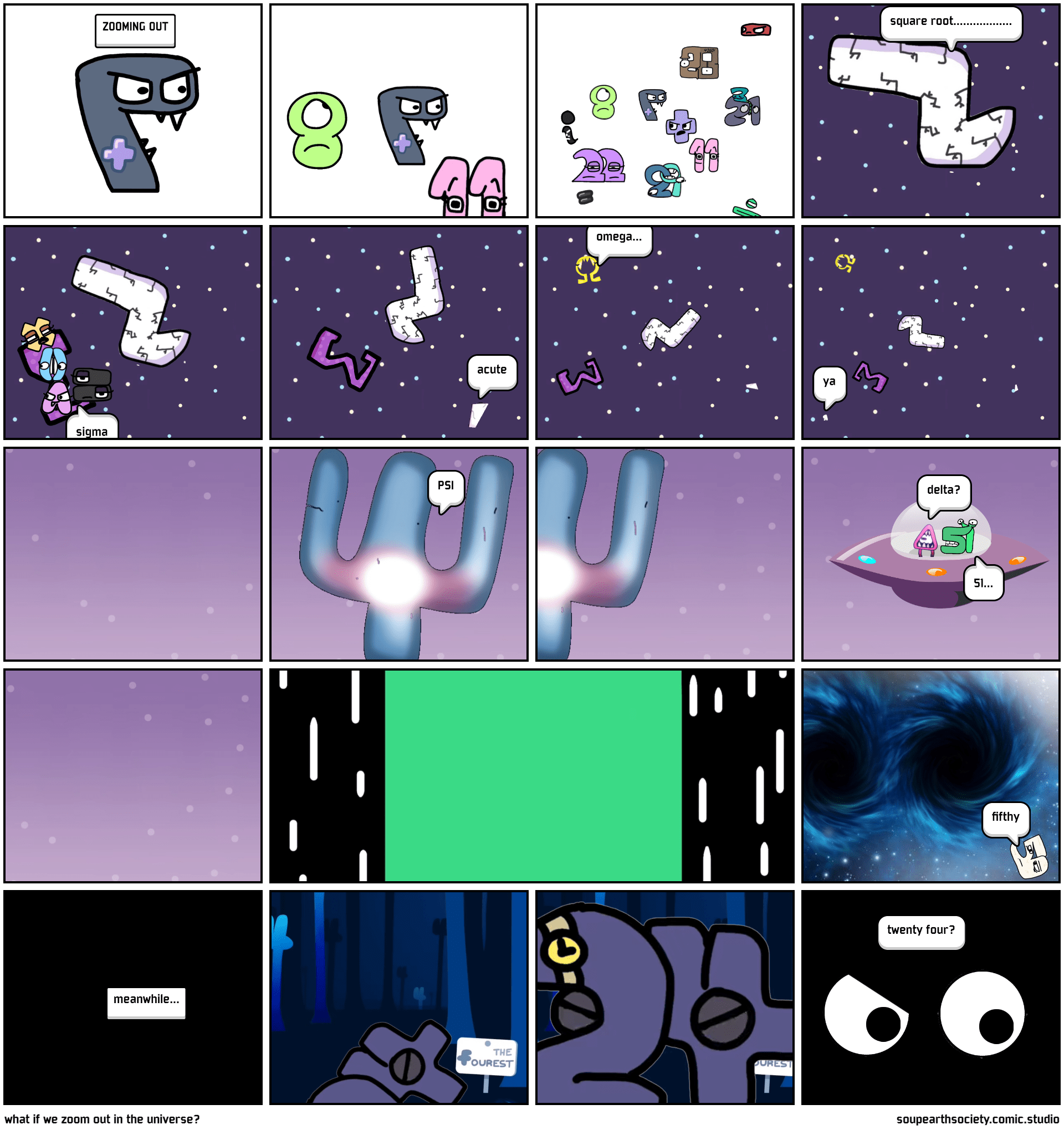 what if we zoom out in the universe? Comic Studio