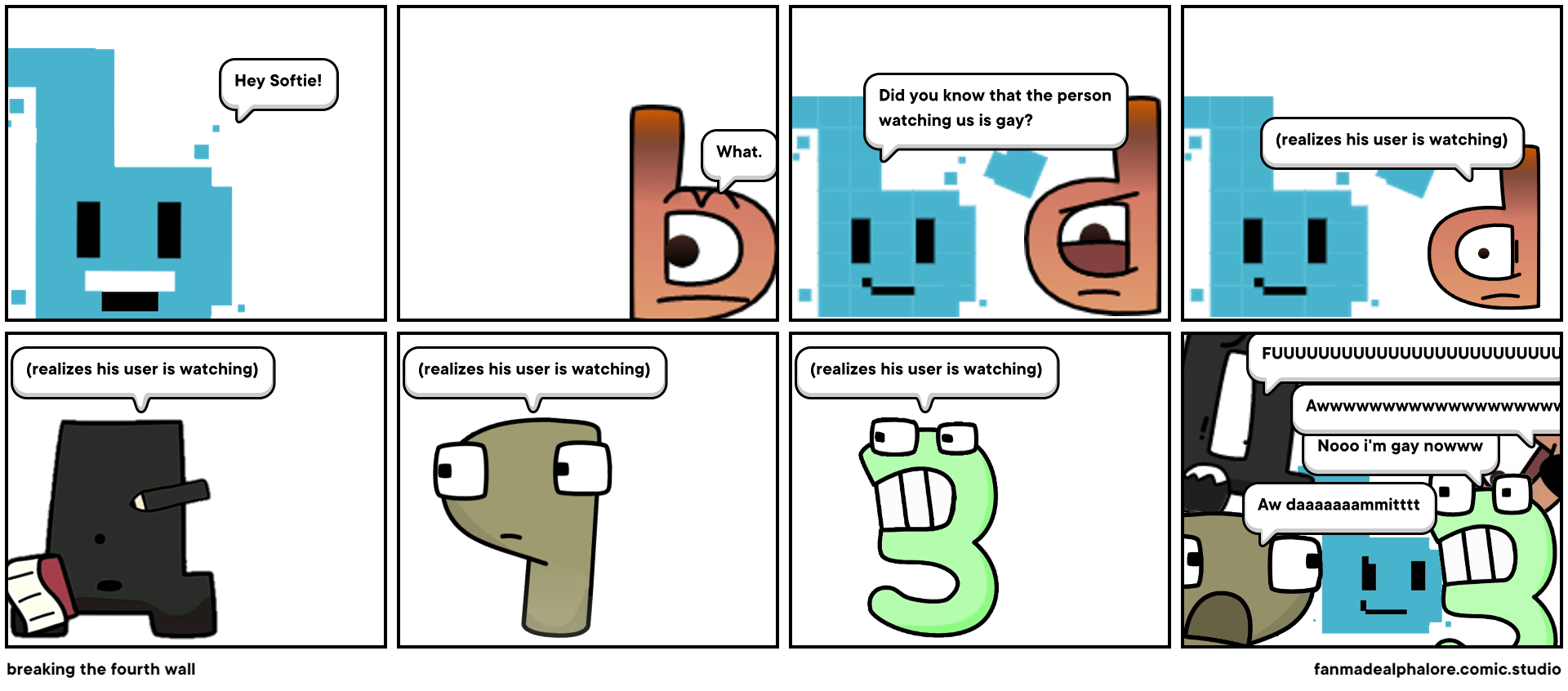 breaking the fourth wall Comic Studio