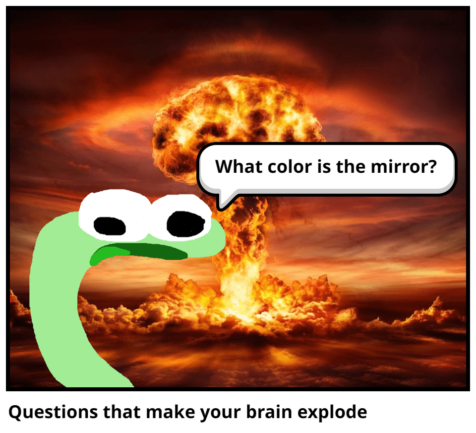 Questions that make your brain explode Comic Studio