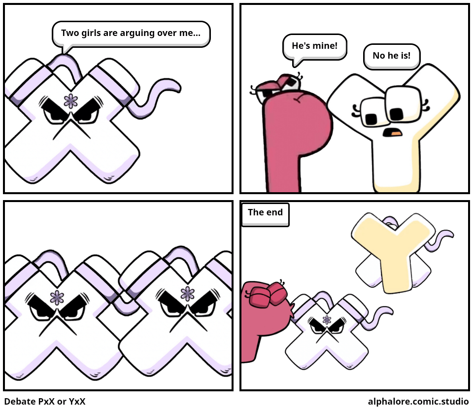 Debate PxX or YxX Comic Studio