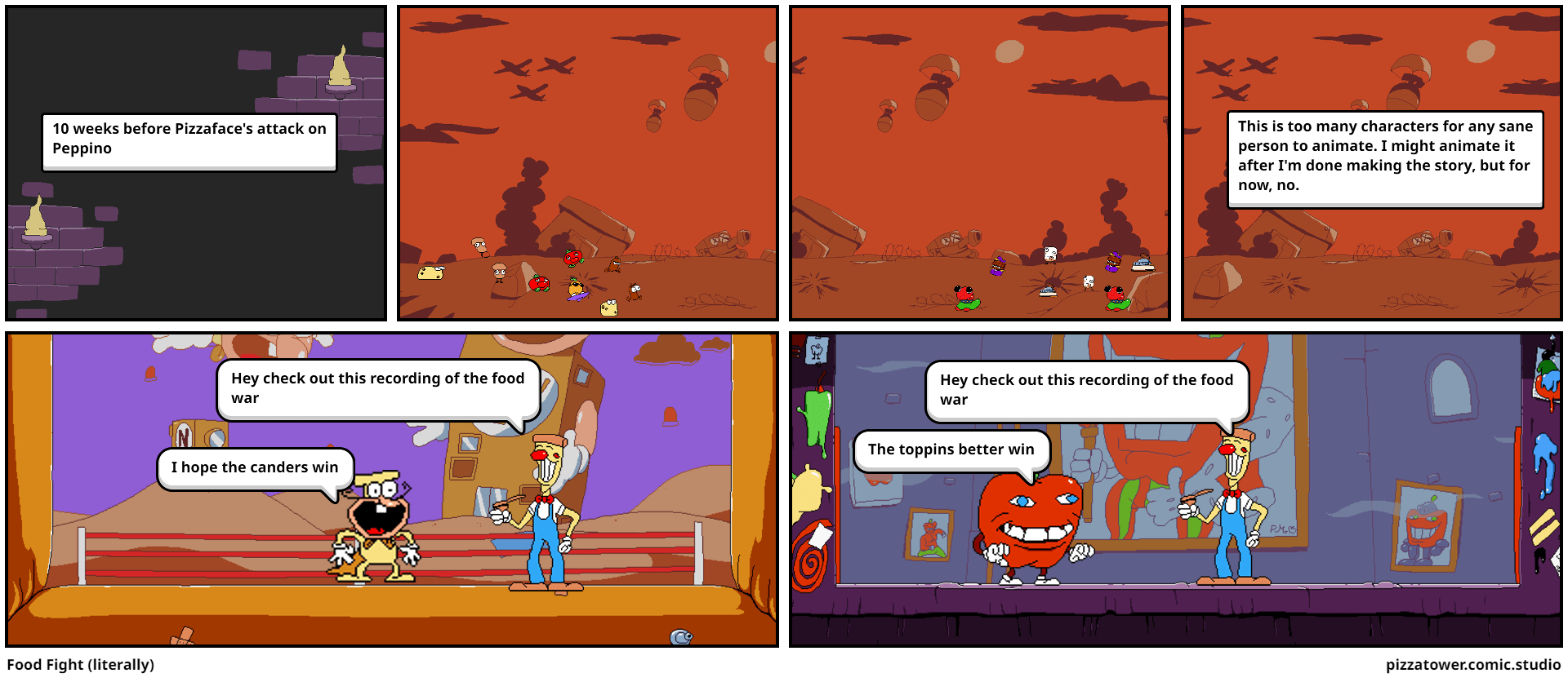 Food Fight (literally) Comic Studio