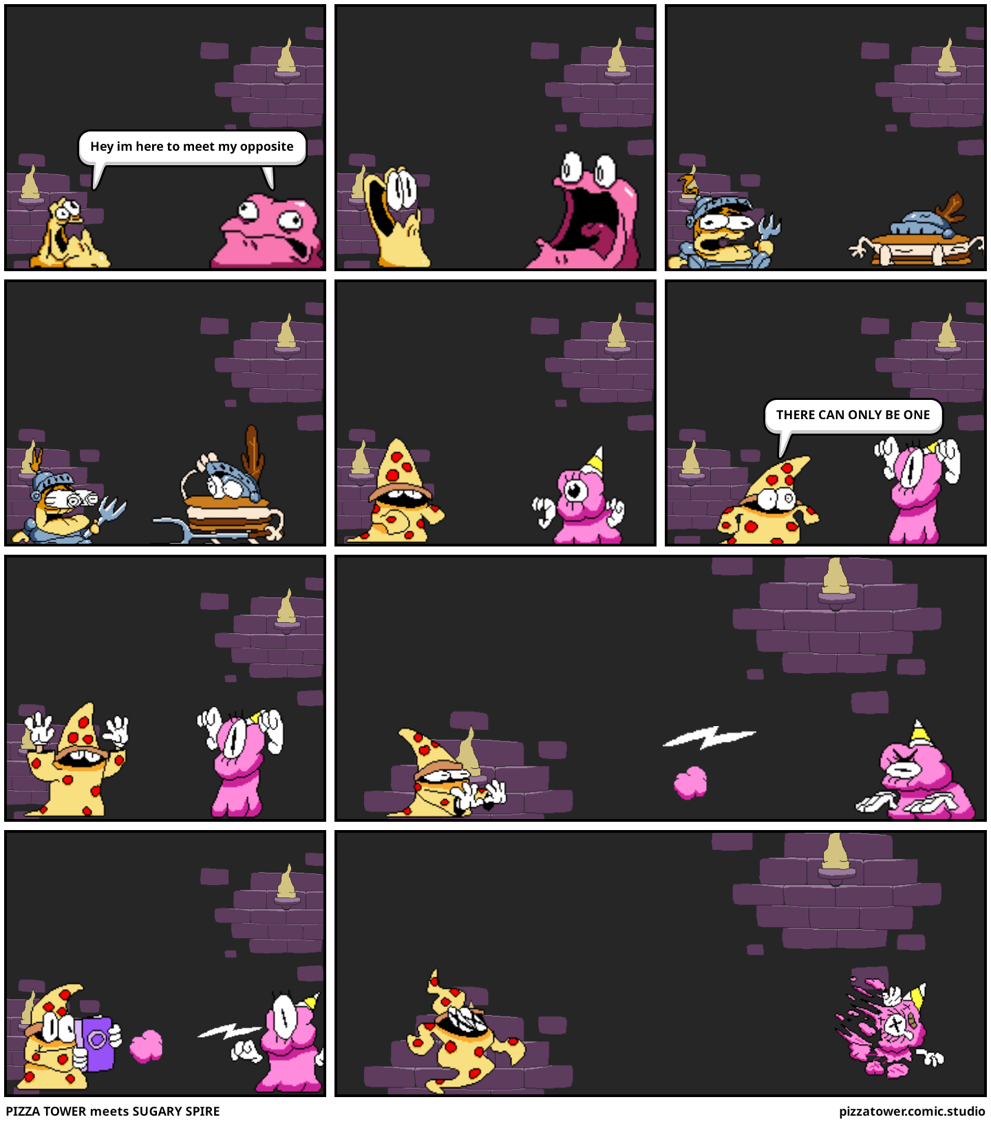 PIZZA TOWER meets SUGARY SPIRE Comic Studio