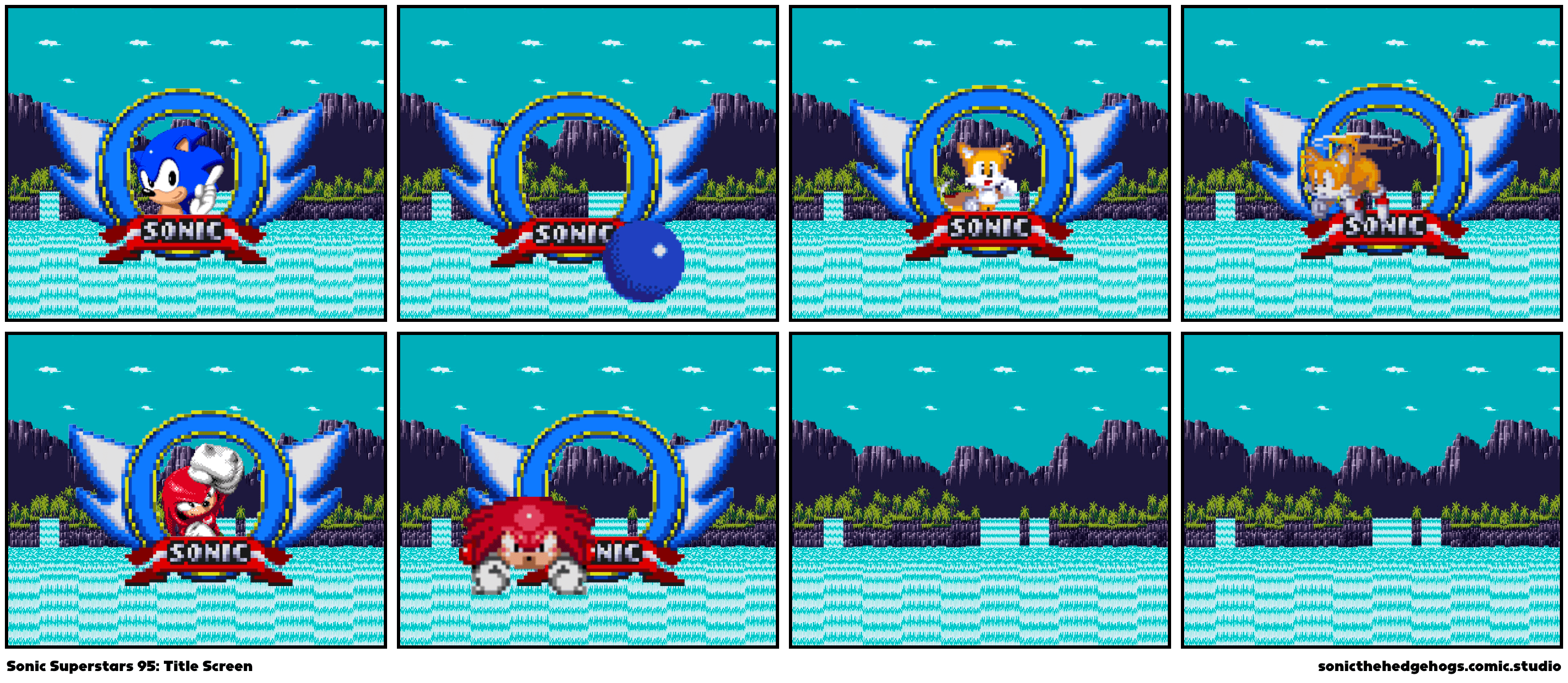 Sonic Superstars 95 Title Screen Comic Studio