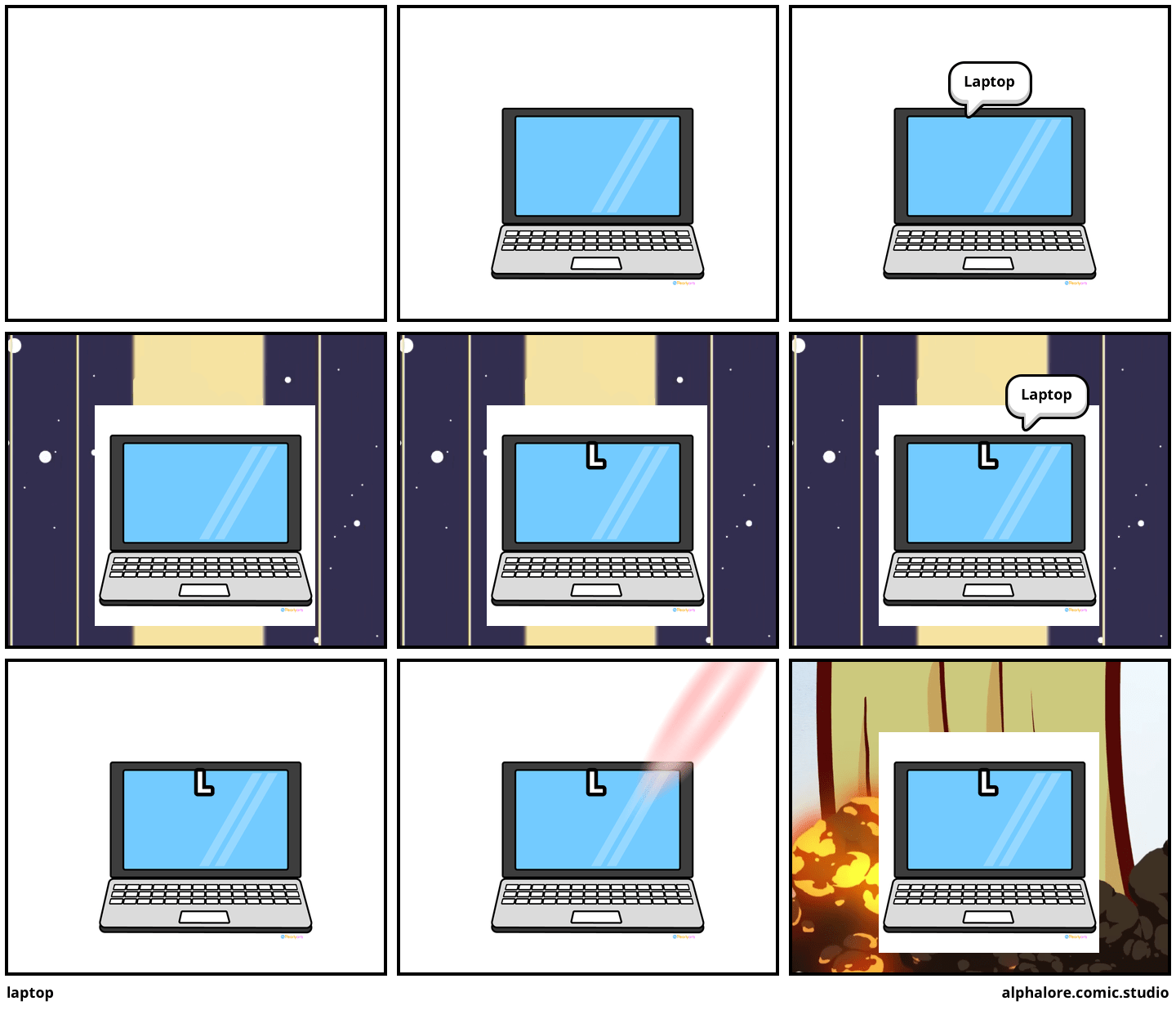 laptop Comic Studio