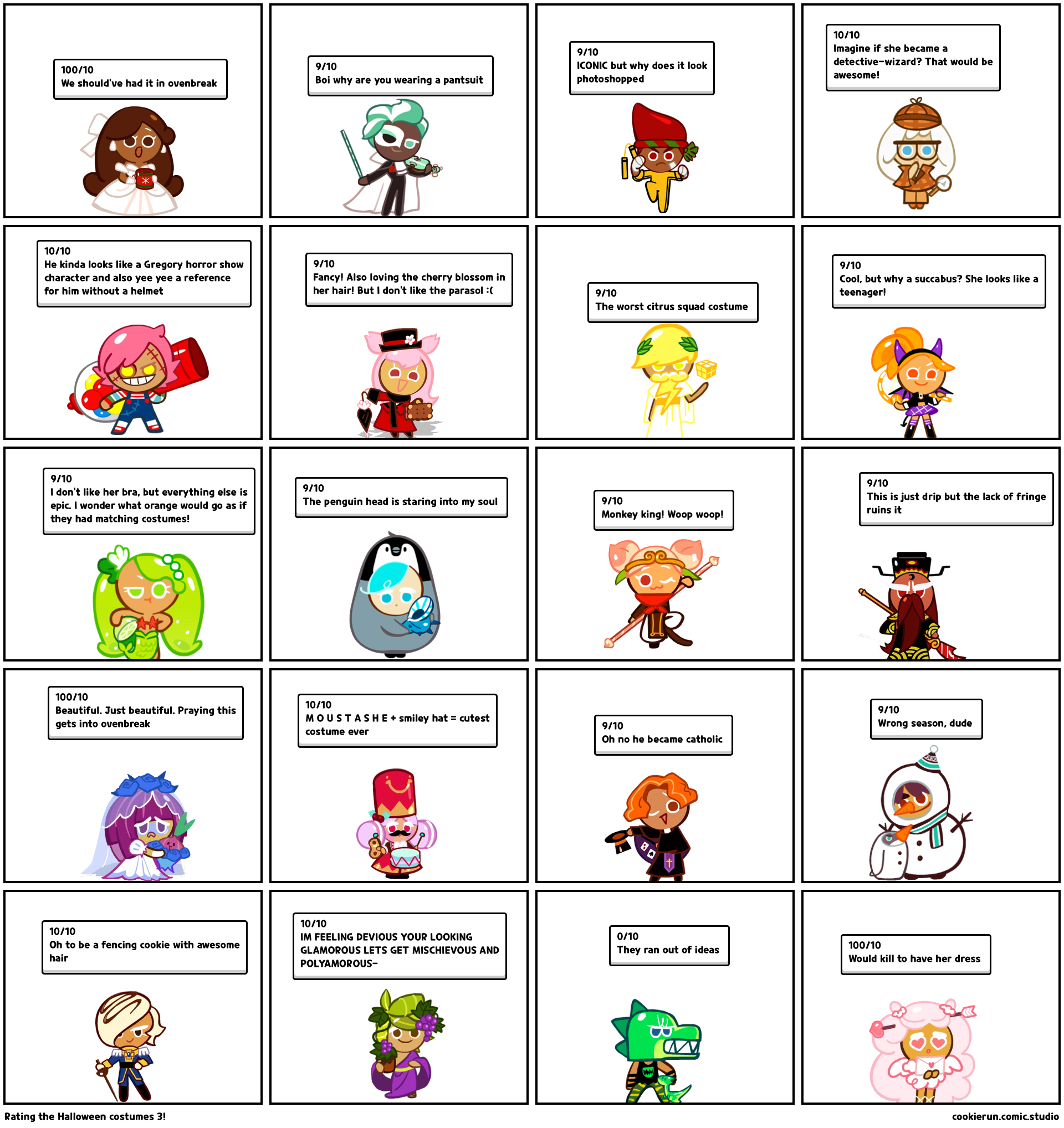 Rating the Halloween costumes 3! Comic Studio