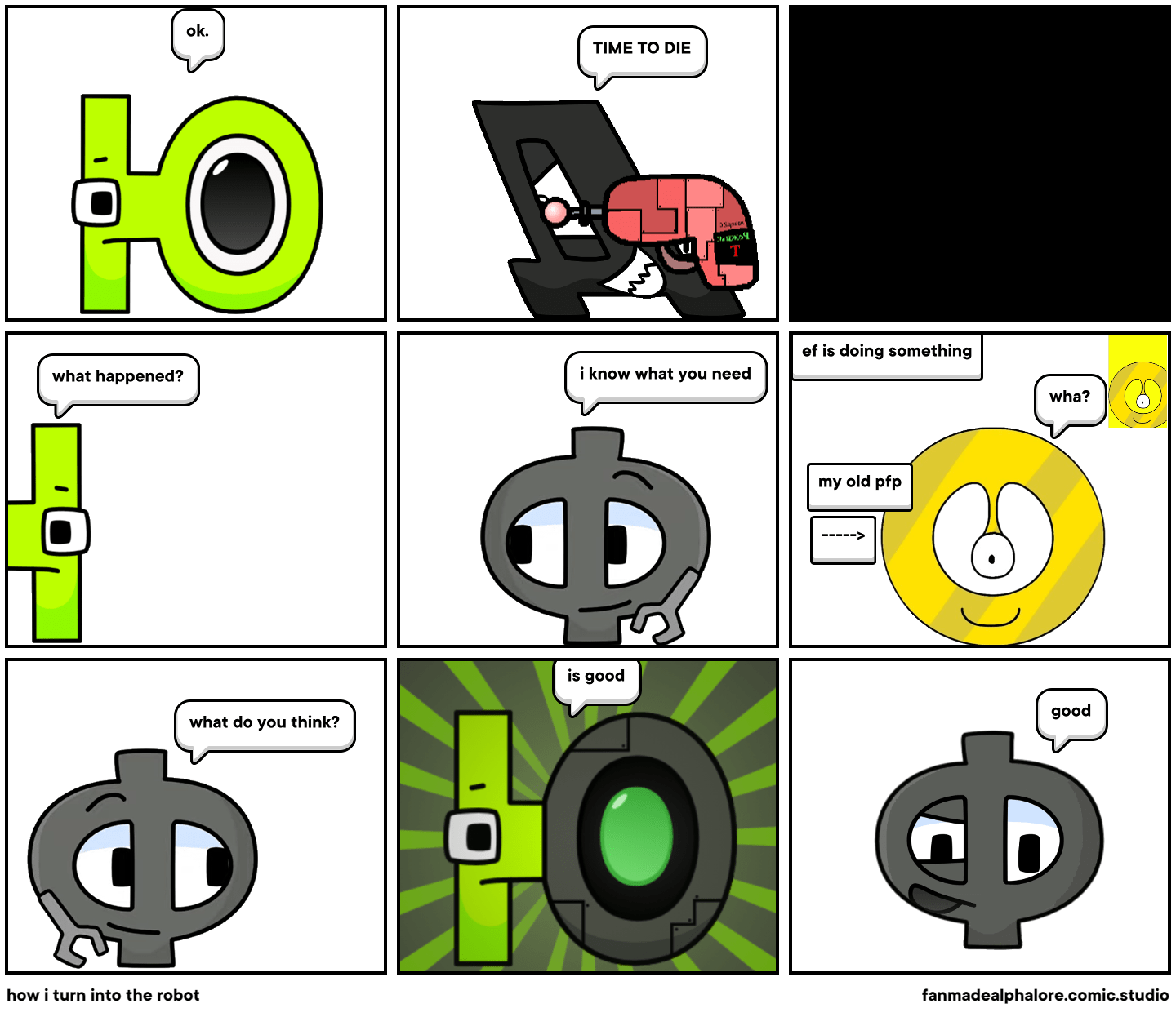 how i turn into the robot Comic Studio