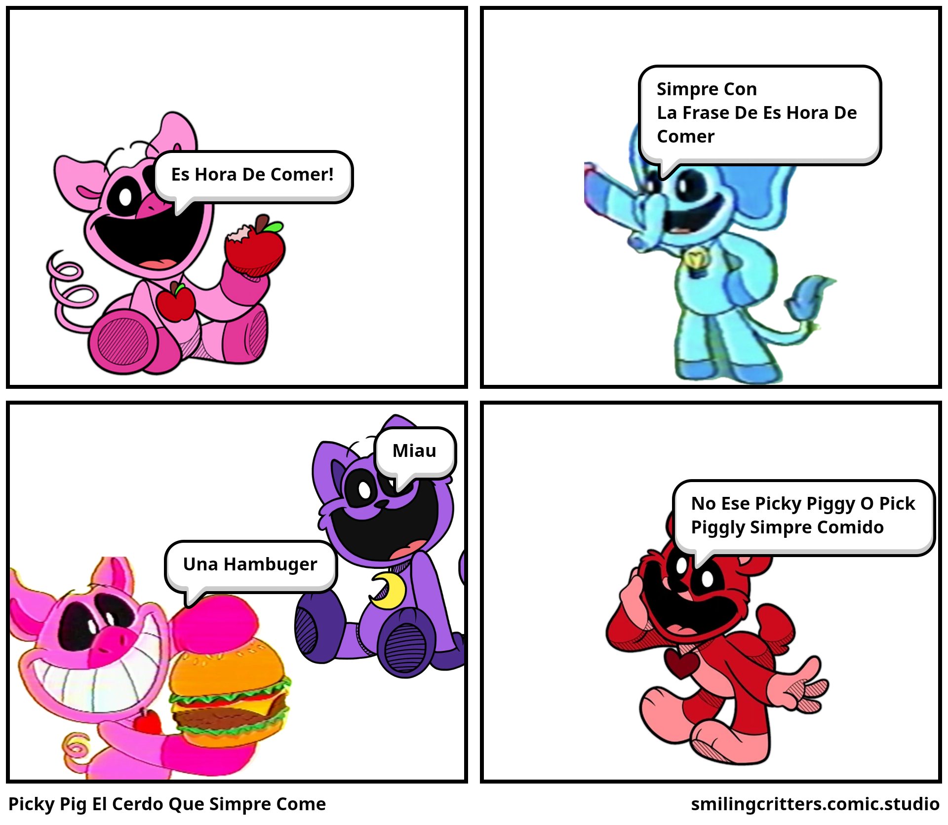 Picky Pig El Cerdo Que Simpre Come Comic Studio