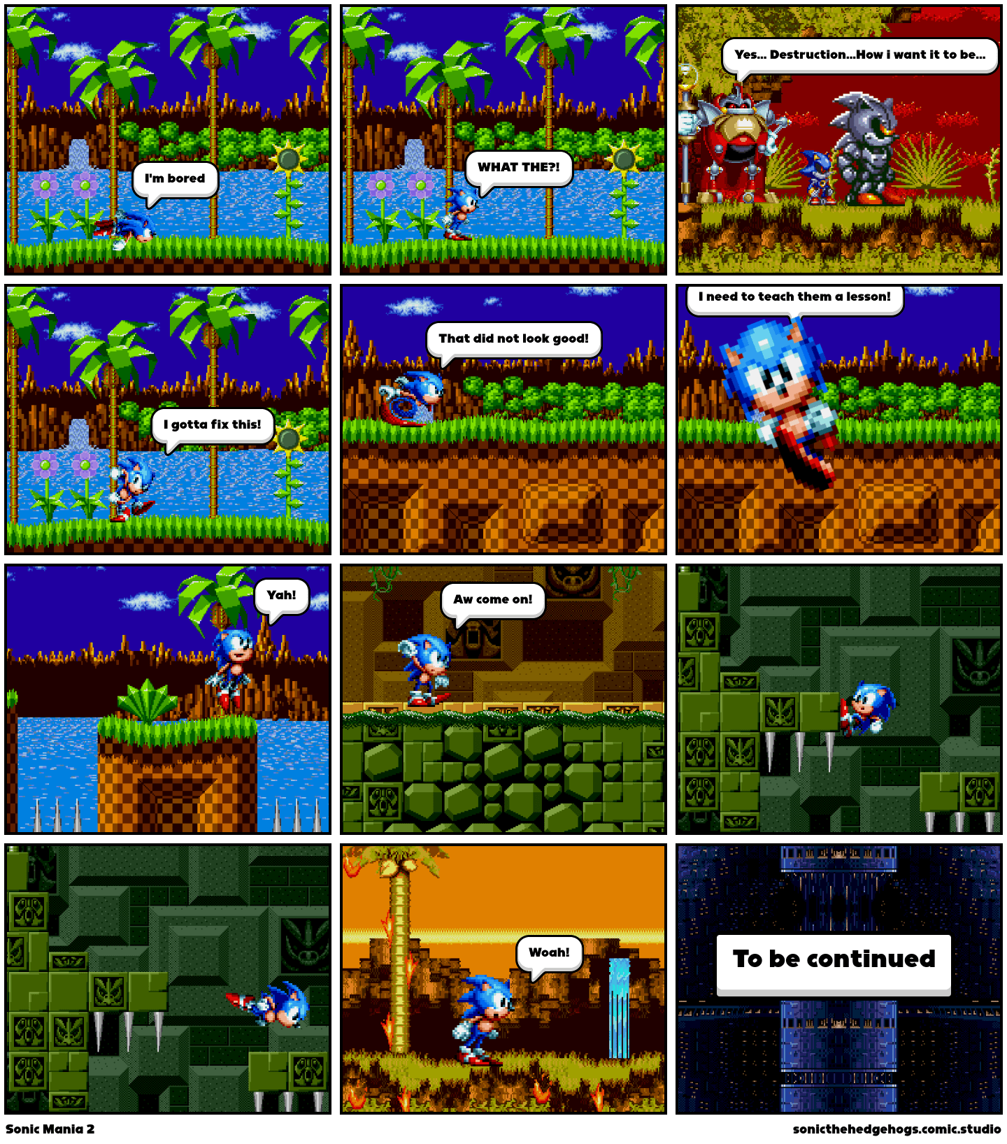 Sonic Mania 2 Comic Studio