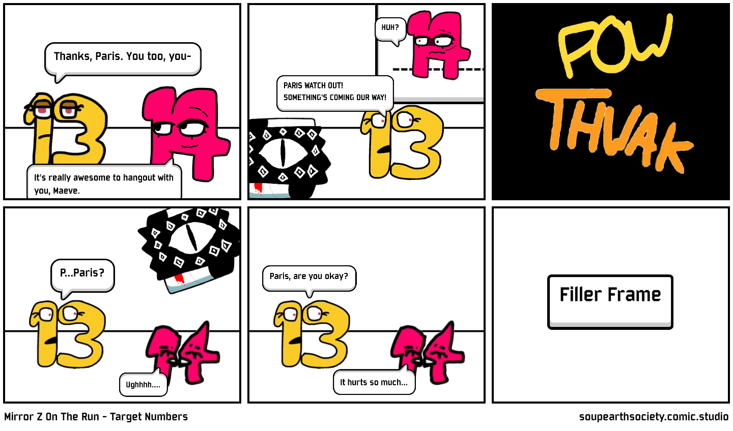 Mirror Z On The Run Target Numbers Comic Studio