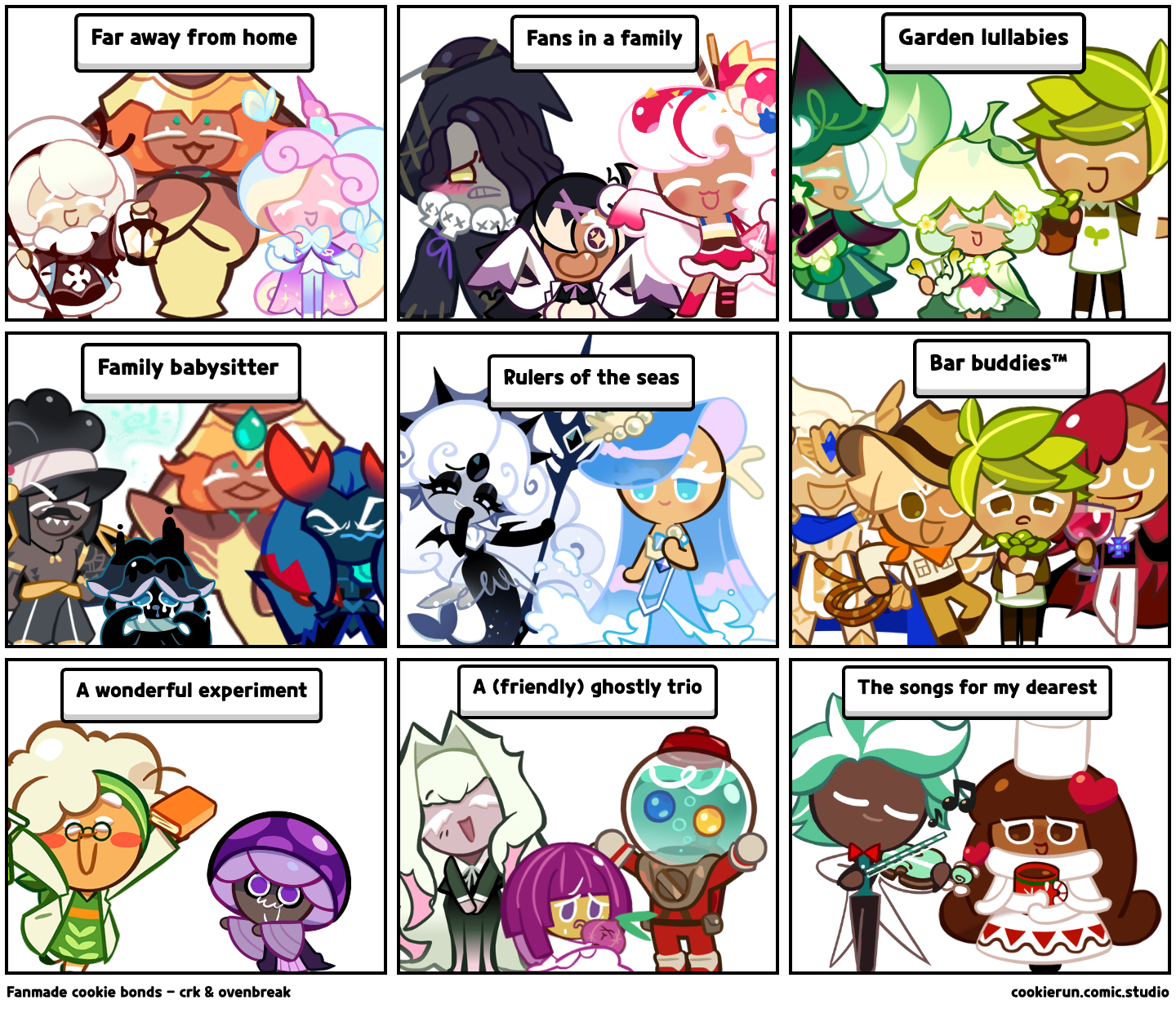 Fanmade cookie bonds crk & ovenbreak Comic Studio