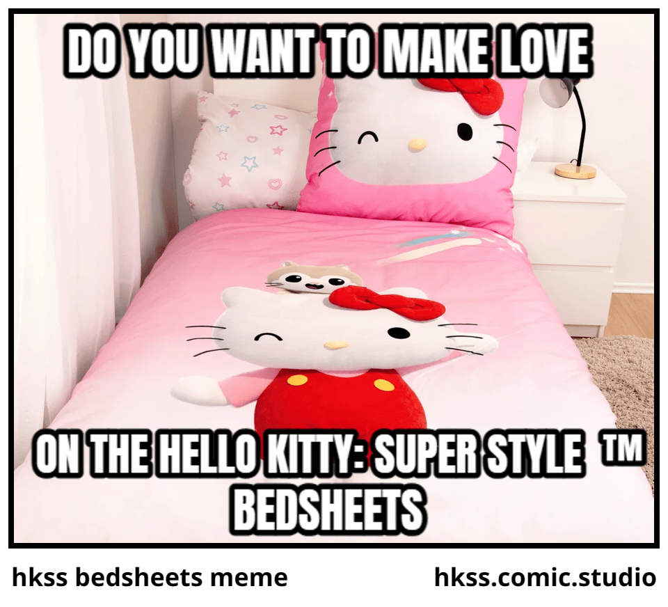 hkss bedsheets meme Comic Studio