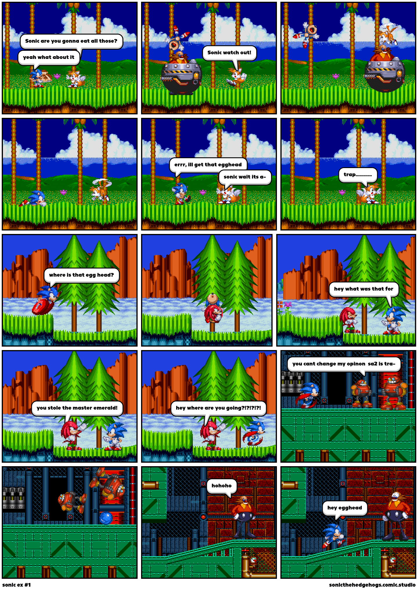 sonic ex 1 Comic Studio