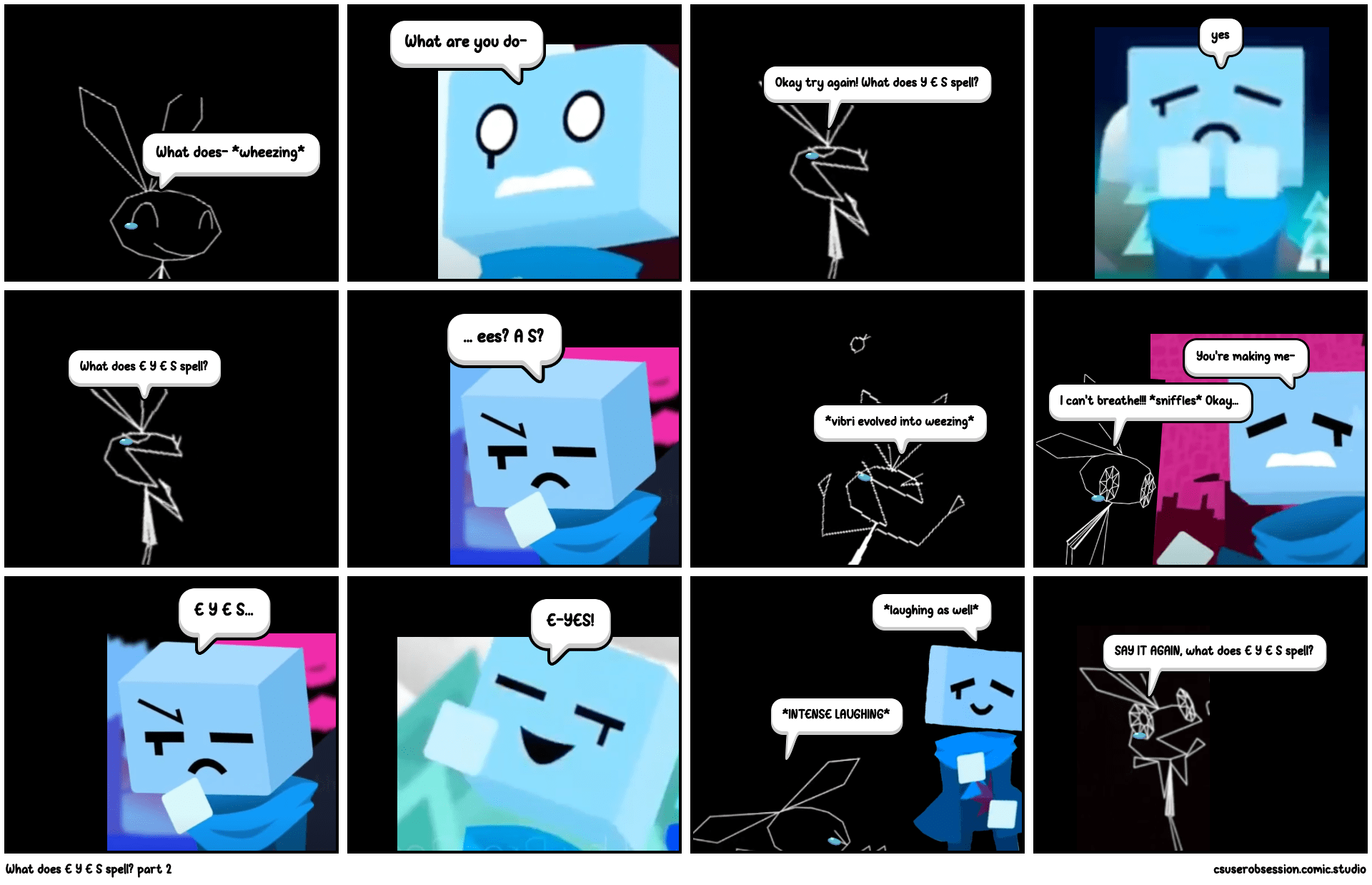 What does E Y E S spell? part 2 Comic Studio