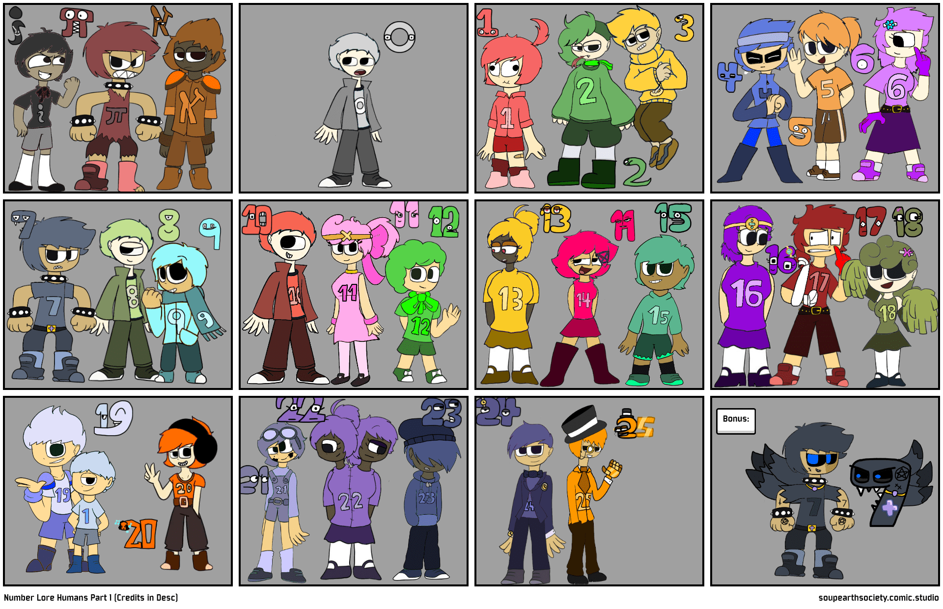 Number Lore Humans Part 1 (Credits in Desc) Comic Studio