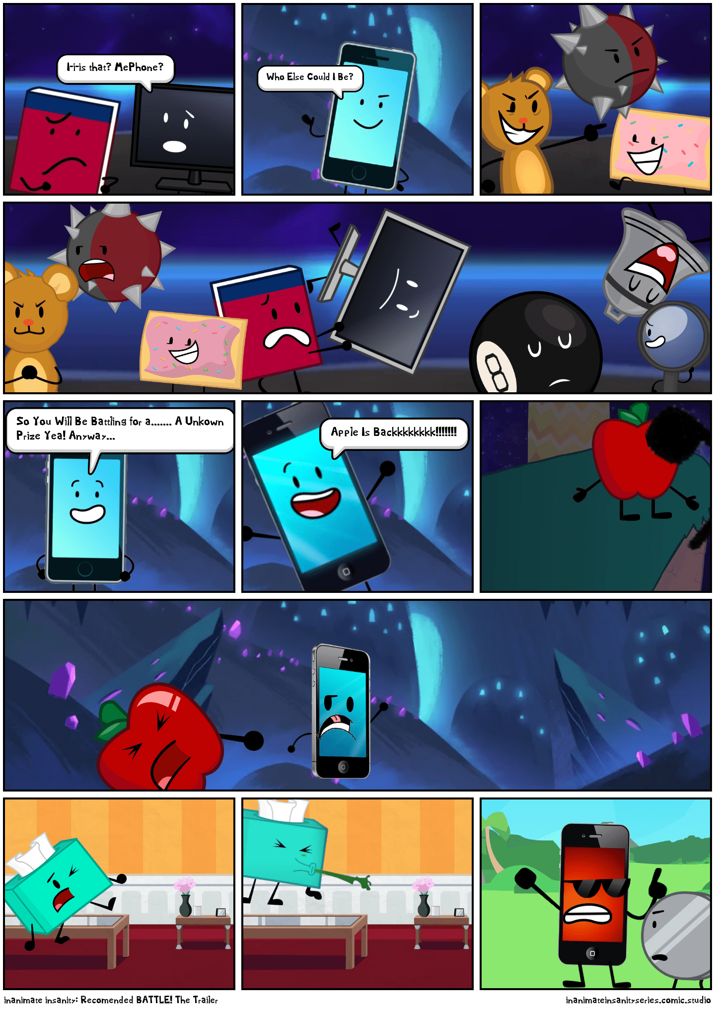 inanimate insanity BATTLE! The Trailer Comic Studio