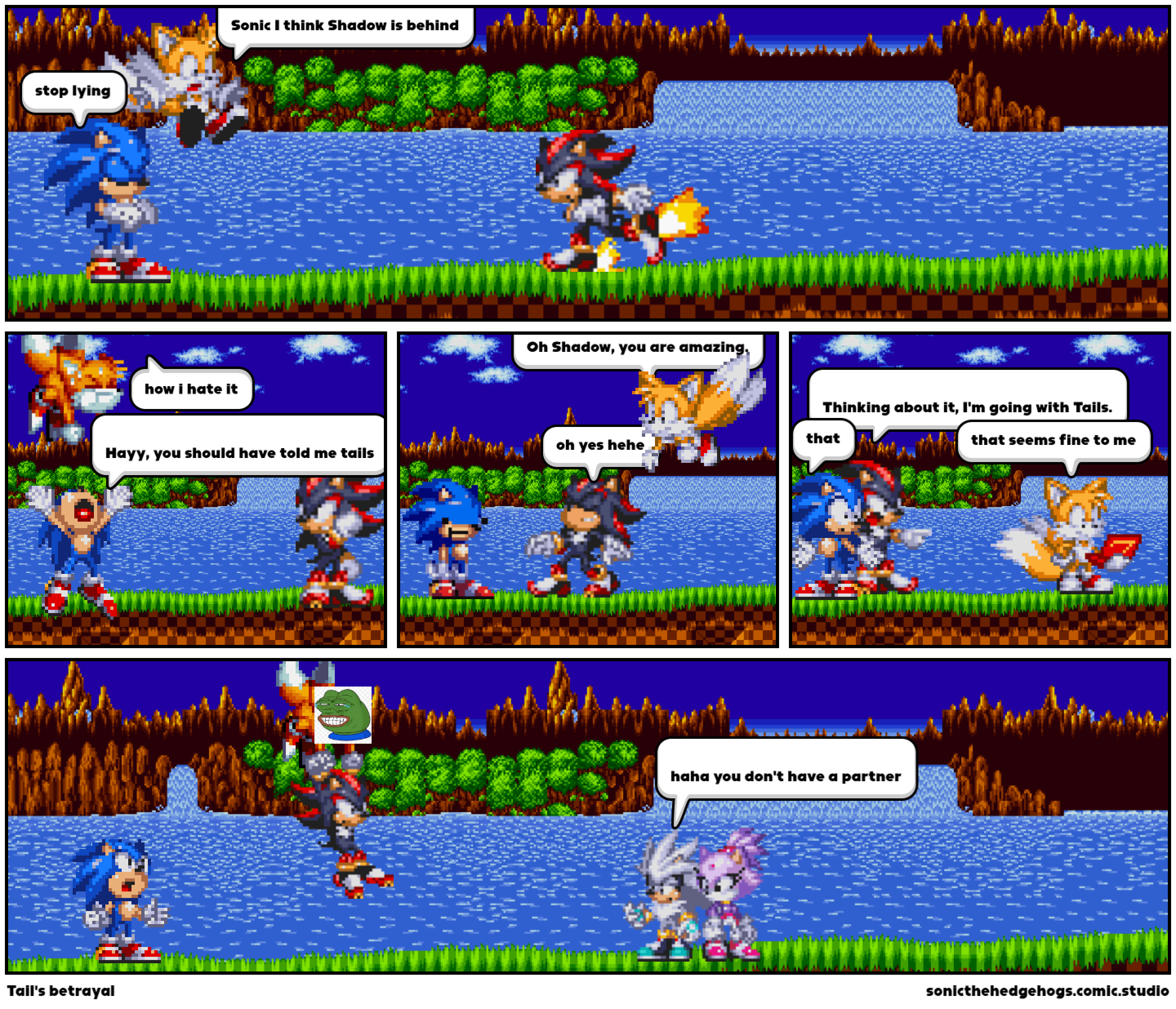 Tail's betrayal Comic Studio
