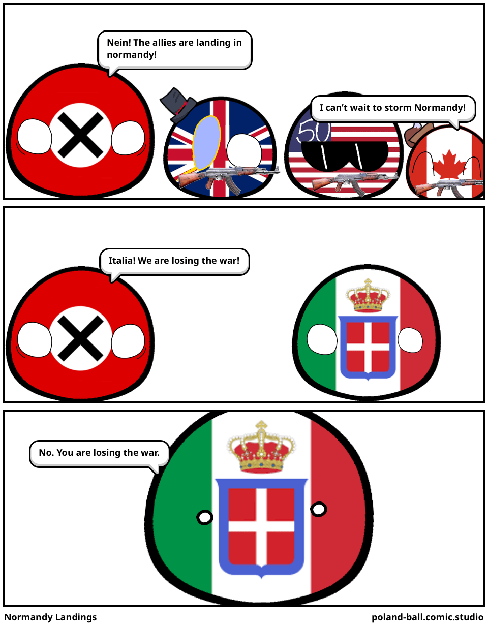 Normandy Landings Comic Studio