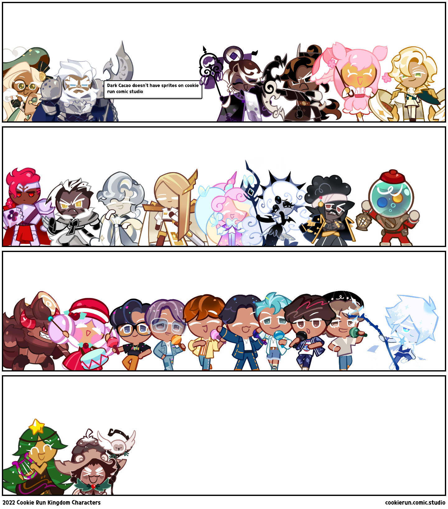 2022 Cookie Run Kingdom Characters Comic Studio