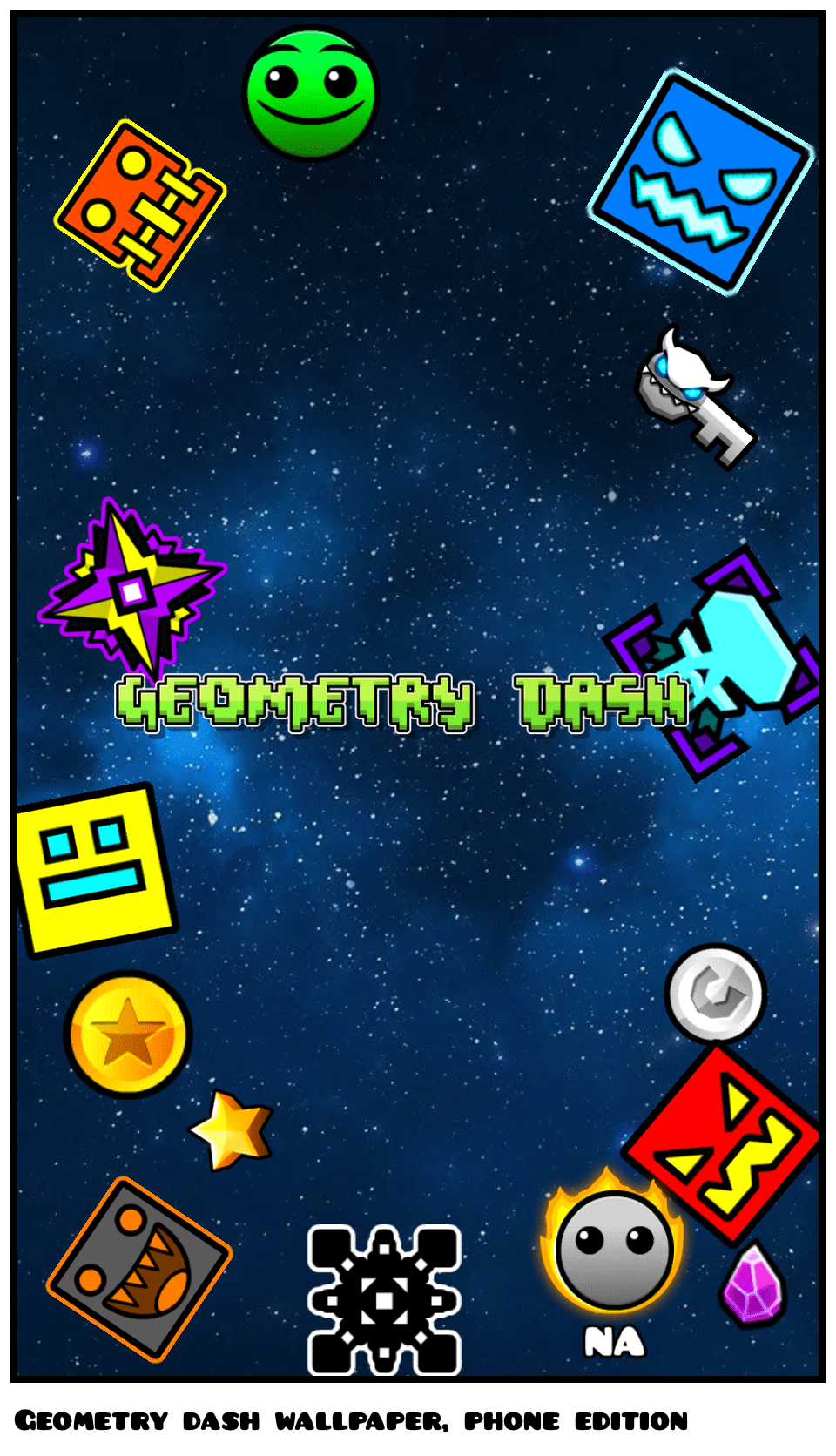 Geometry dash wallpaper, phone edition Comic Studio