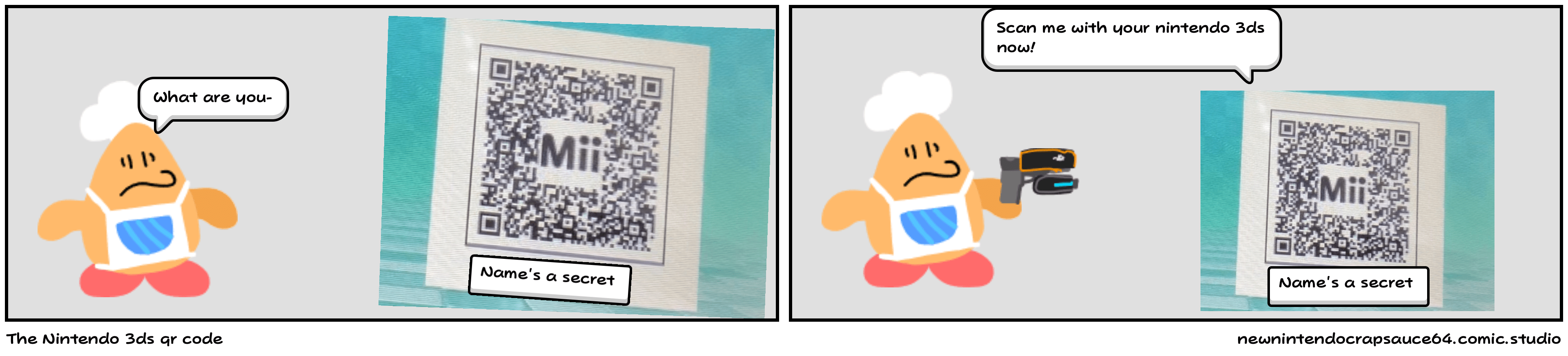 The Nintendo 3ds qr code Comic Studio