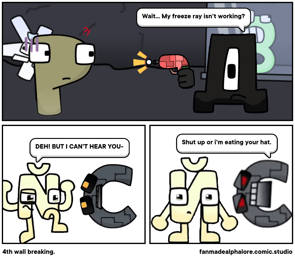 4th wall breaking. Comic Studio