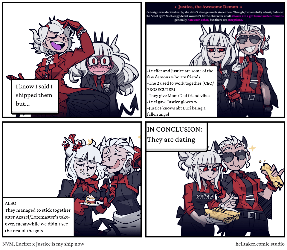 NVM, Lucifer x Justice is my ship now Comic Studio