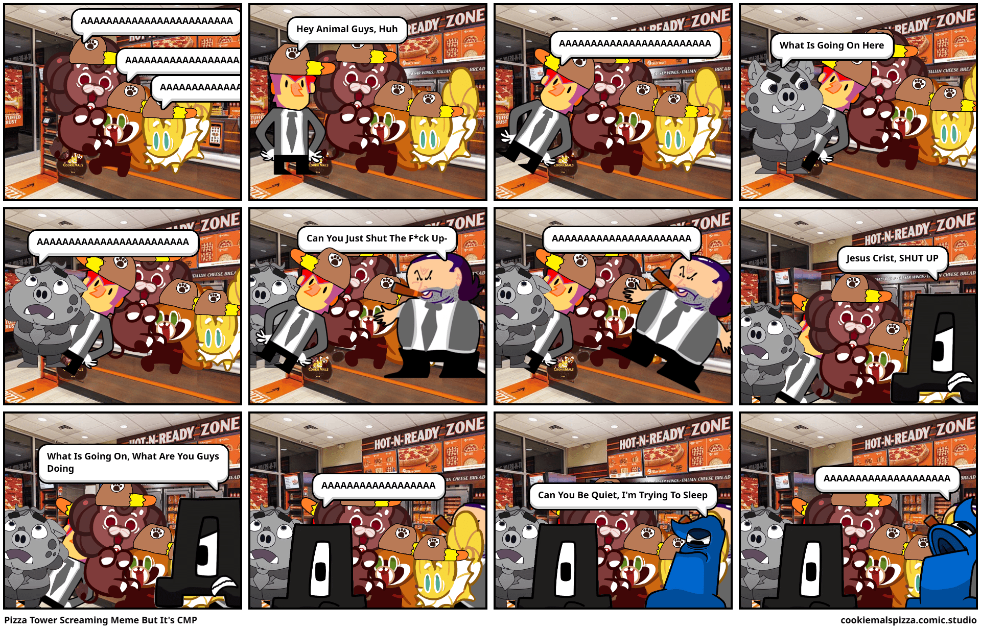 Pizza Tower Screaming Meme But It's CMP Comic Studio