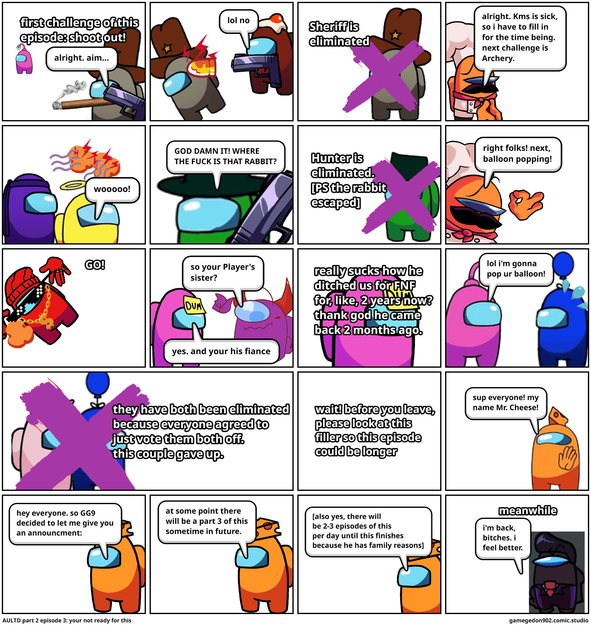 AULTD part 2 episode 3 your not ready for this Comic Studio