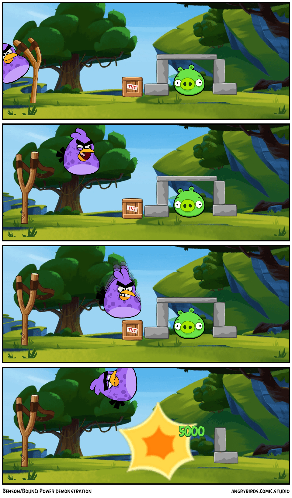 Benson/Bounci Power demonstration Comic Studio