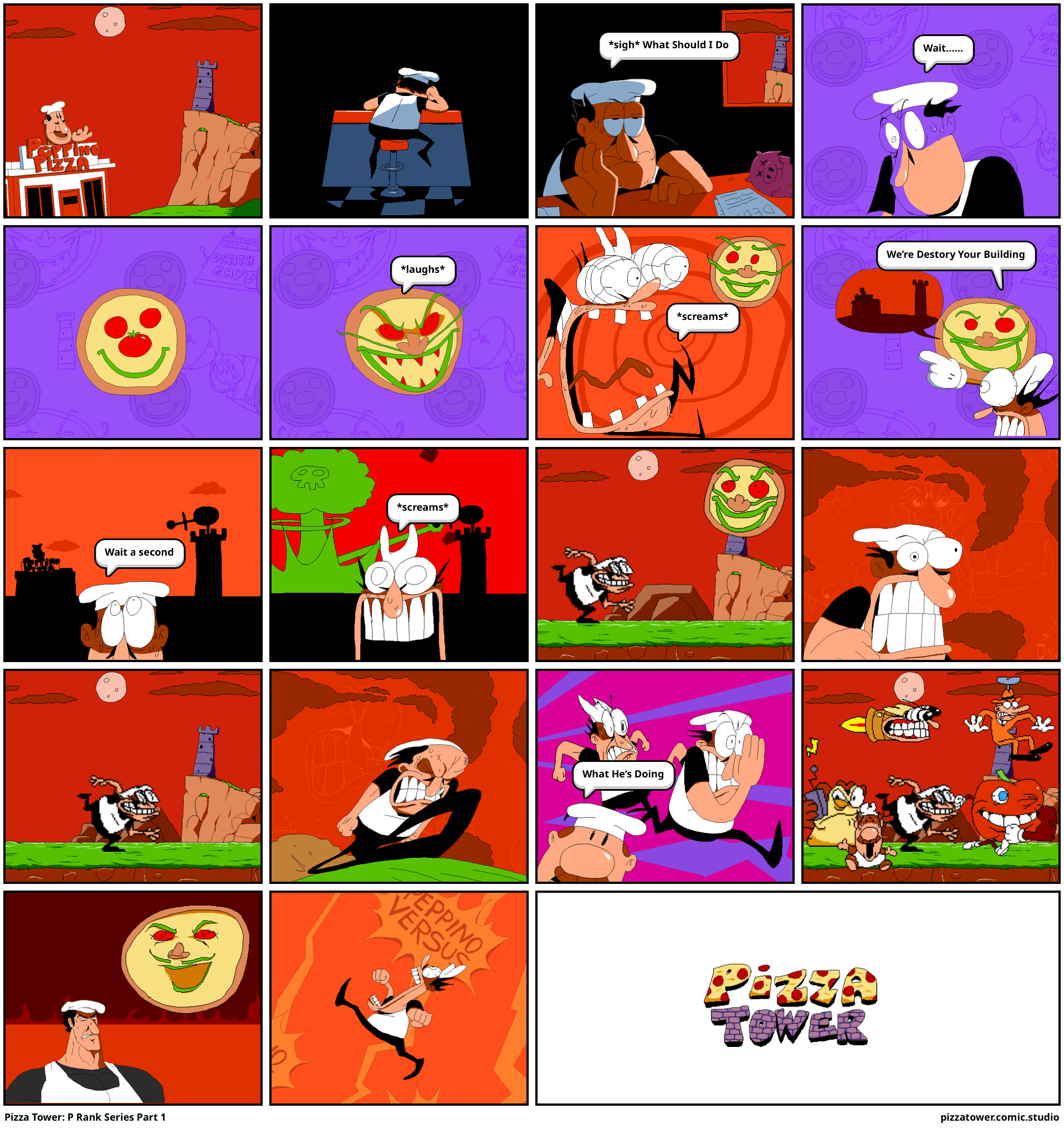 Pizza Tower P Rank Series Part 1 Comic Studio