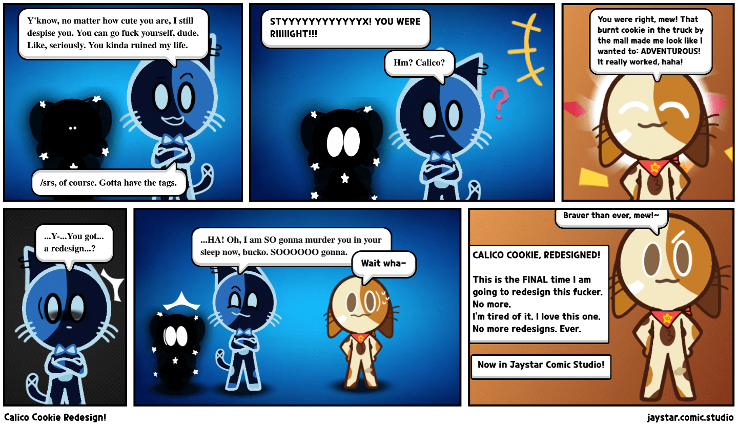 Calico Cookie Redesign! Comic Studio