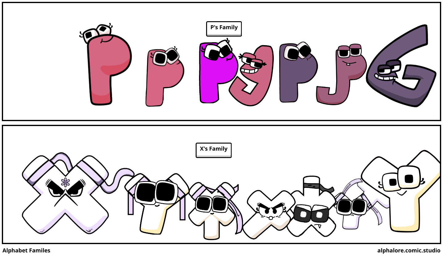 Alphabet Familes Comic Studio