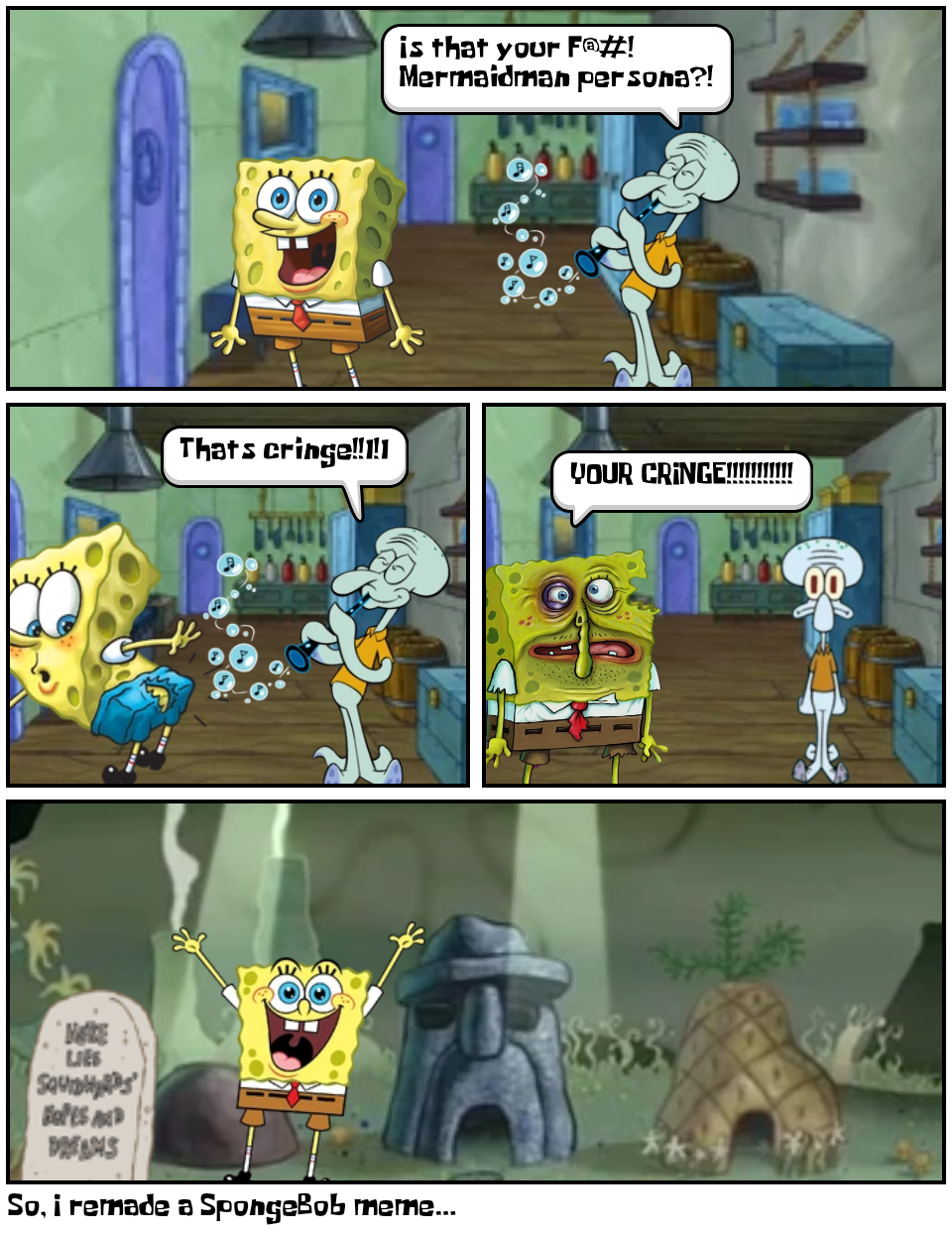 So, I remade a SpongeBob meme... Comic Studio