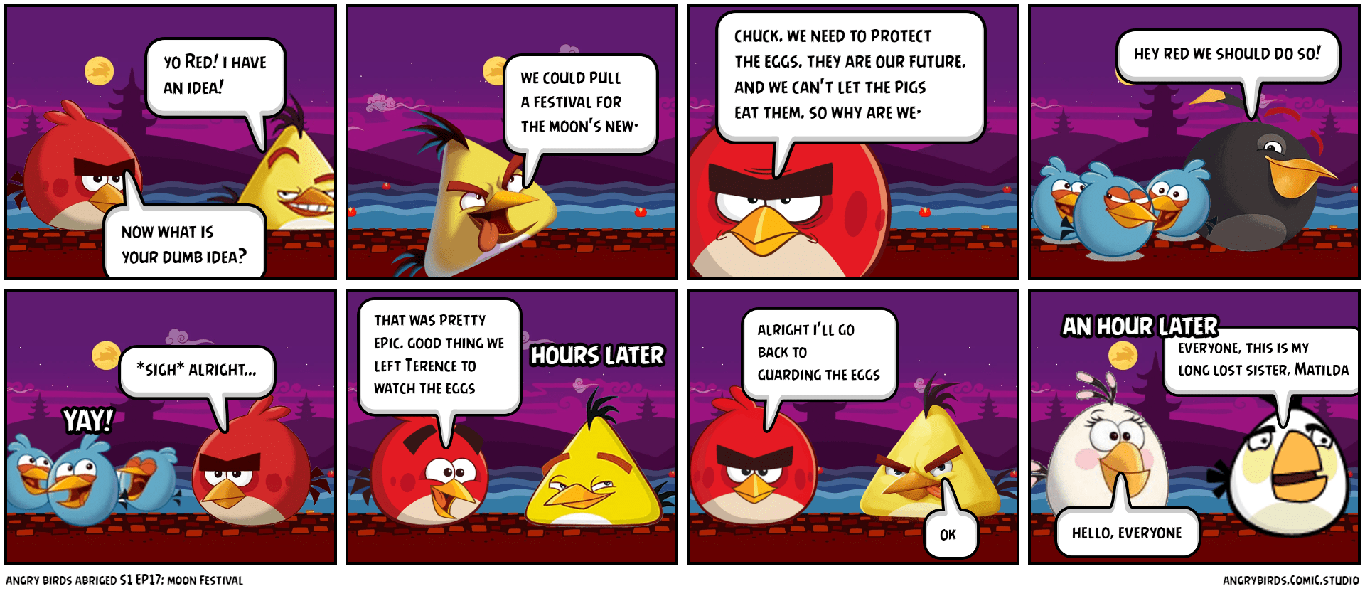 angry birds abriged S1 EP17 moon festival Comic Studio