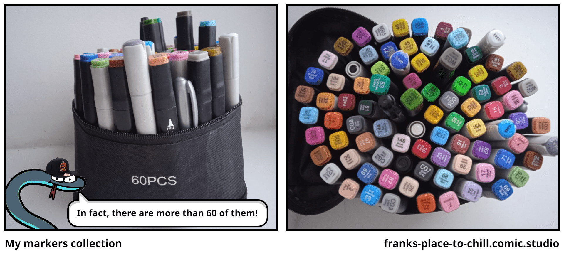 My markers collection Comic Studio