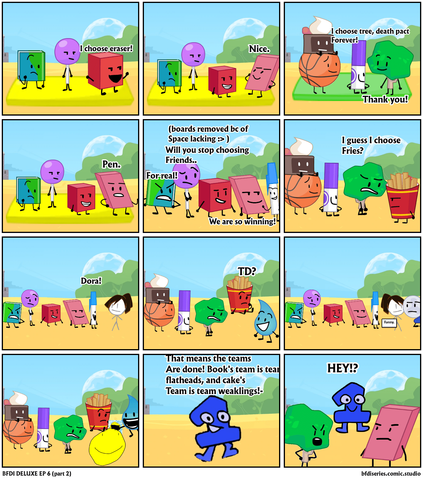 BFDI DELUXE EP 6 (part 2) Comic Studio