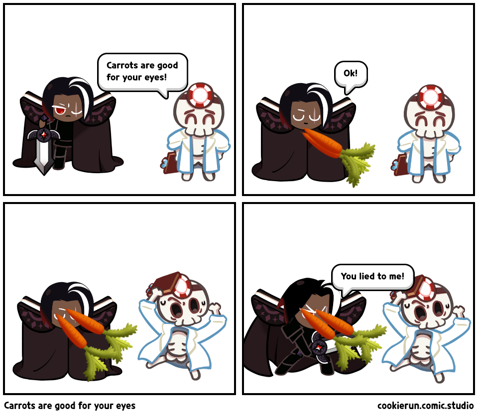 Carrots are good for your eyes Comic Studio