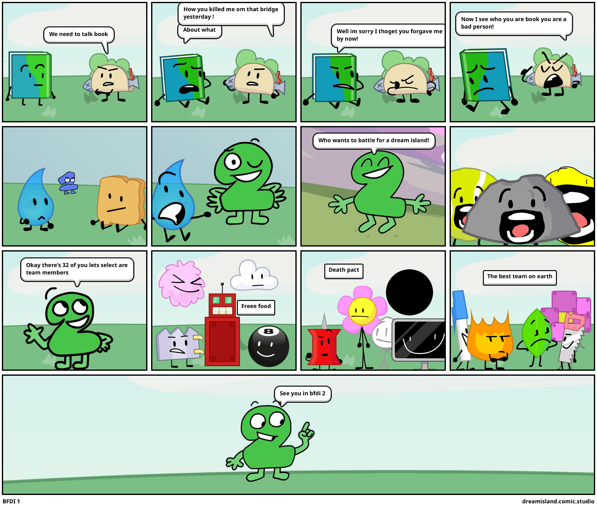 BFDI 1 Comic Studio