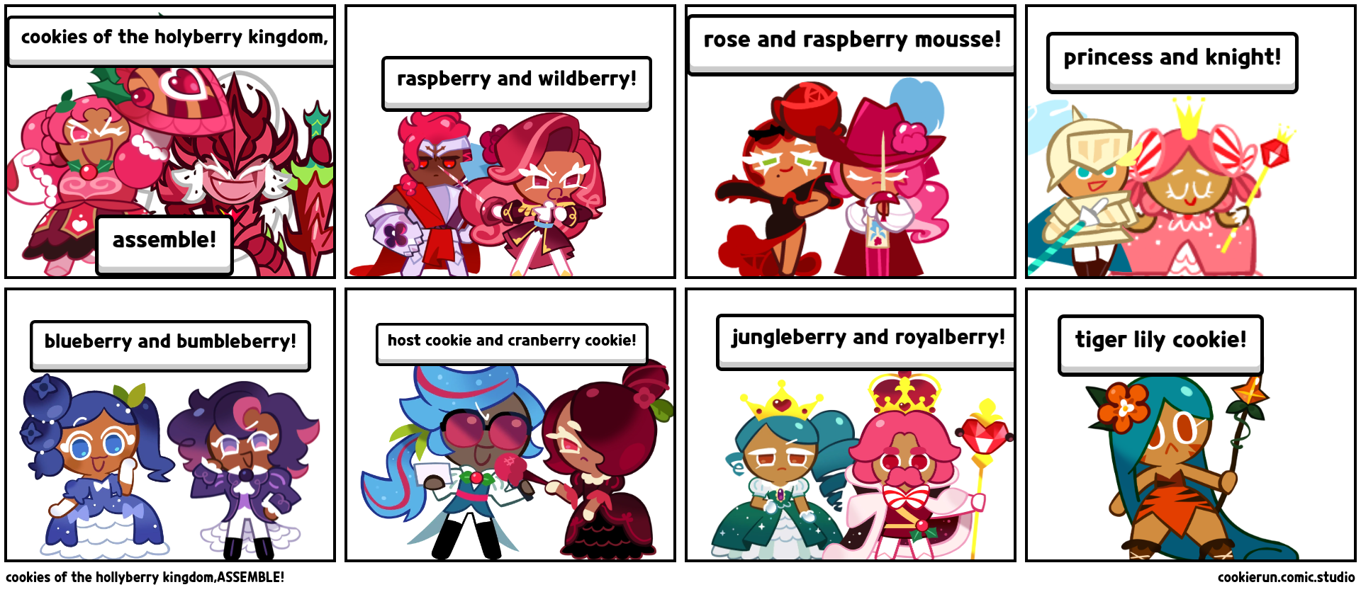 cookies of the hollyberry kingdom,ASSEMBLE! Comic Studio